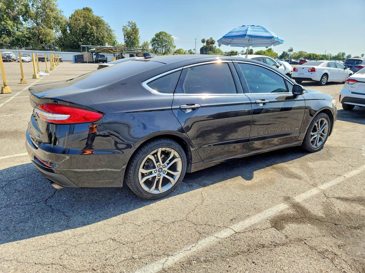 2019 Ford Fusion Sel Black vin: 3FA6P0CD2KR141911