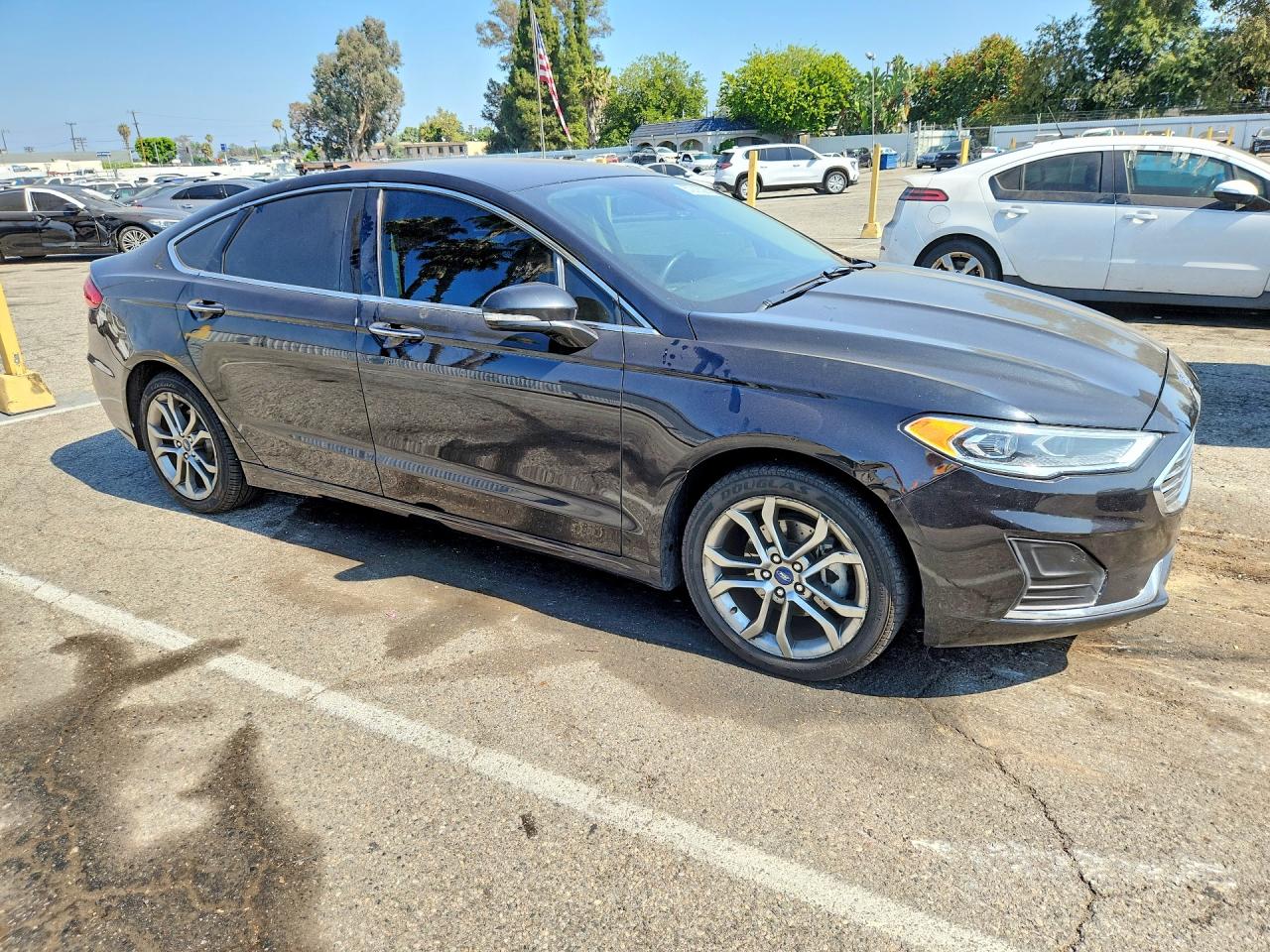 2019 Ford Fusion Sel Black vin: 3FA6P0CD2KR141911