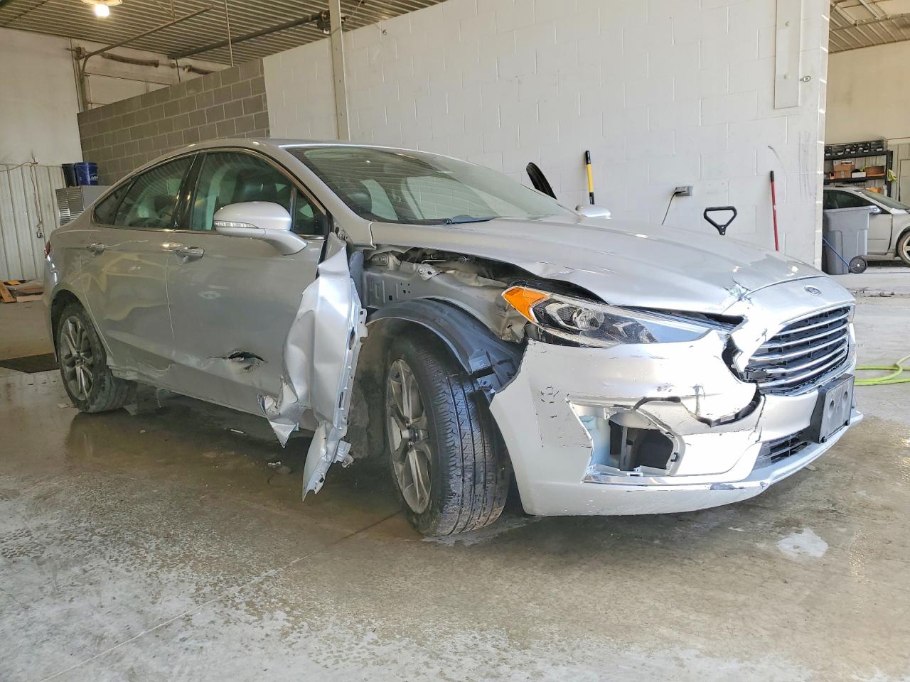 2019 Ford Fusion Sel Silver vin: 3FA6P0CD2KR253463