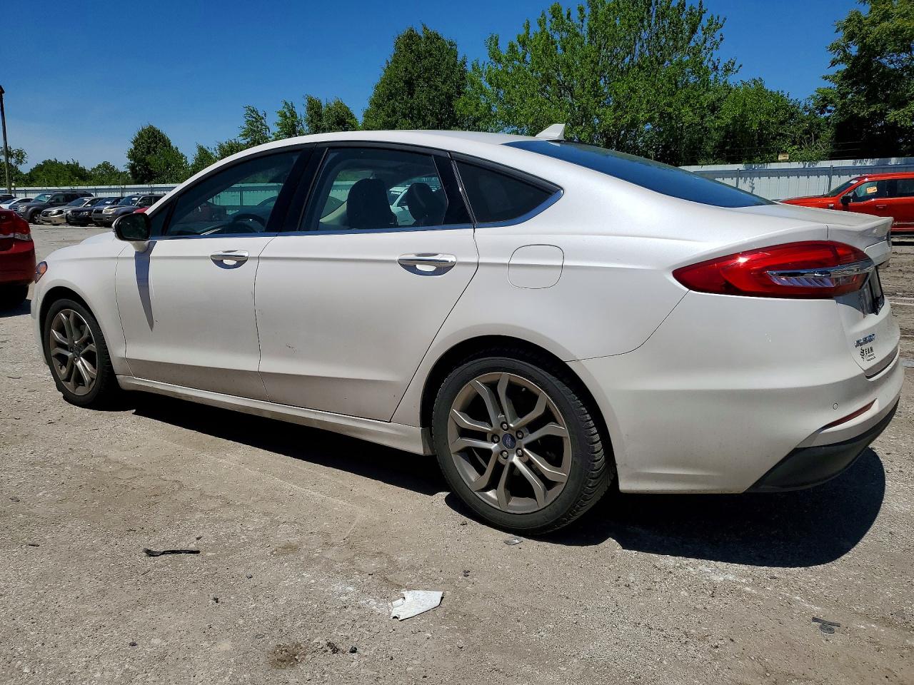 2020 Ford Fusion Sel White vin: 3FA6P0CD2LR185649