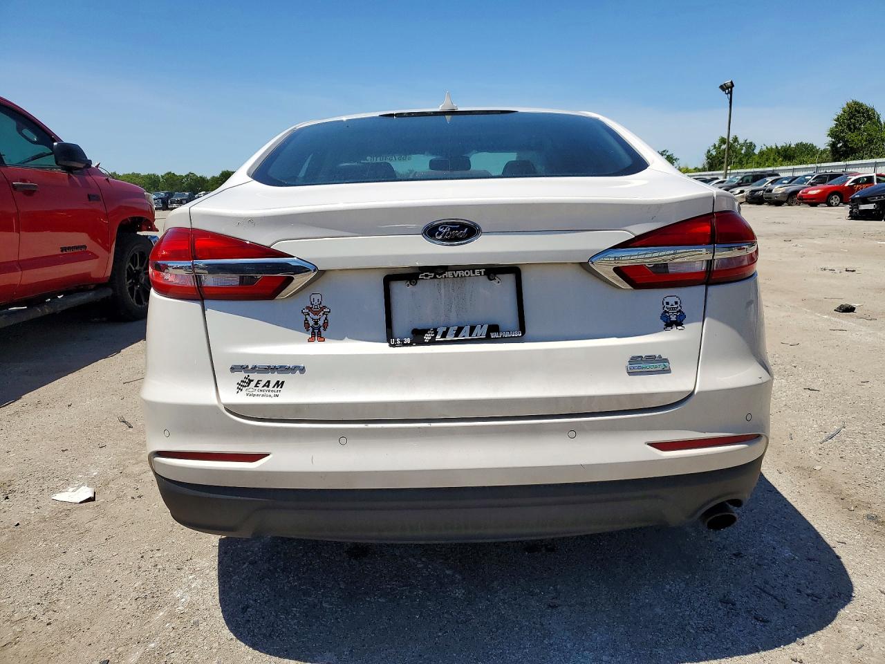 2020 Ford Fusion Sel White vin: 3FA6P0CD2LR185649