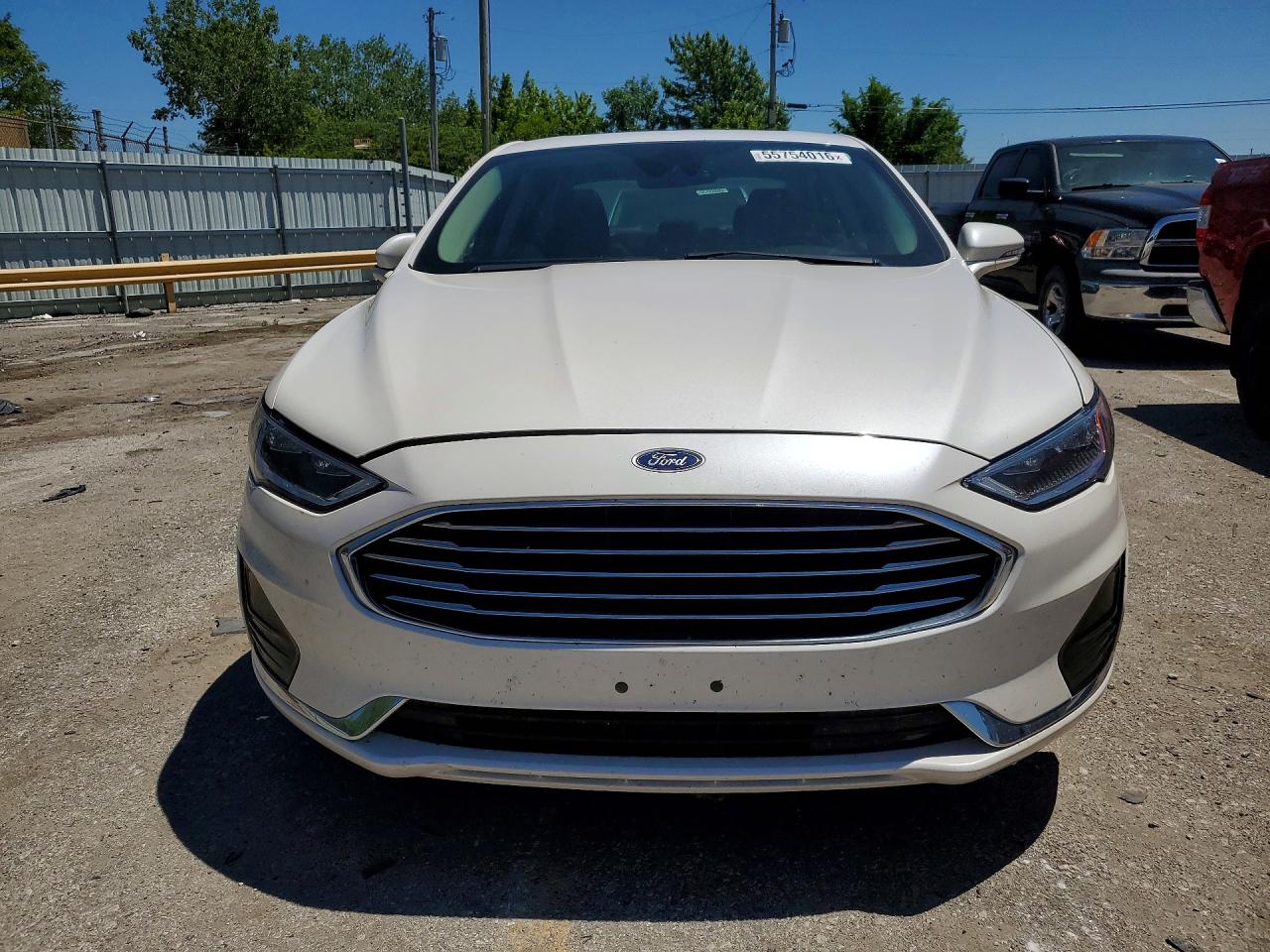 2020 Ford Fusion Sel White vin: 3FA6P0CD2LR185649