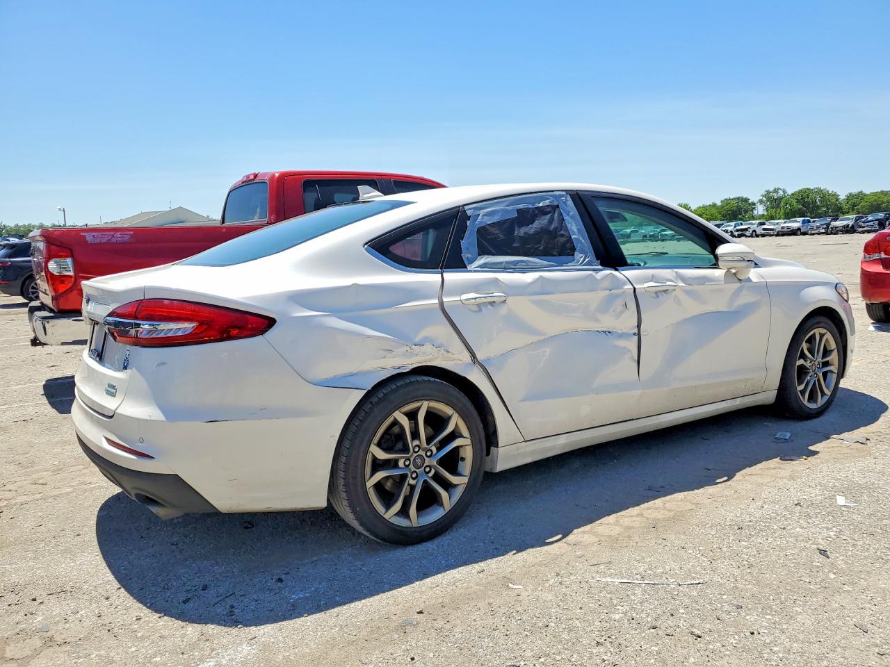 2020 Ford Fusion Sel White vin: 3FA6P0CD2LR185649