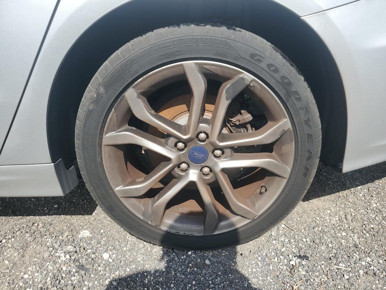 2019 Ford Fusion Sel Silver vin: 3FA6P0CD5KR237418 Damage: Left Rear Wheel, Curb Rash, 6 To 7 Inches