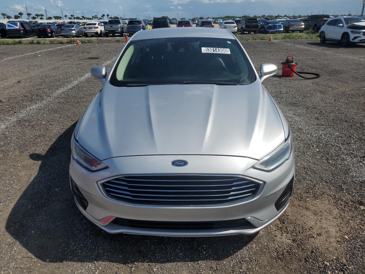 2019 Ford Fusion Sel Silver vin: 3FA6P0CD5KR237418 Damage: Front Bumper, Chipped, 4