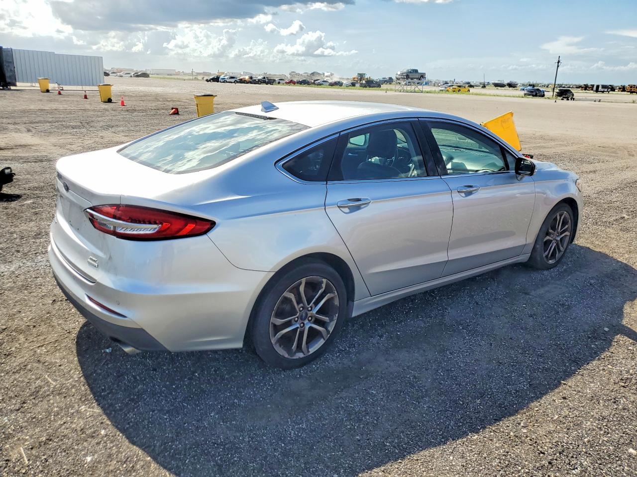 2019 Ford Fusion Sel Silver vin: 3FA6P0CD5KR237418