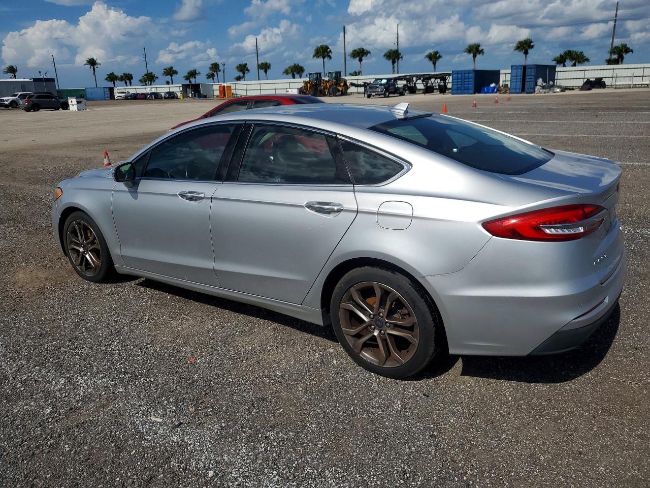 2019 Ford Fusion Sel Silver vin: 3FA6P0CD5KR237418