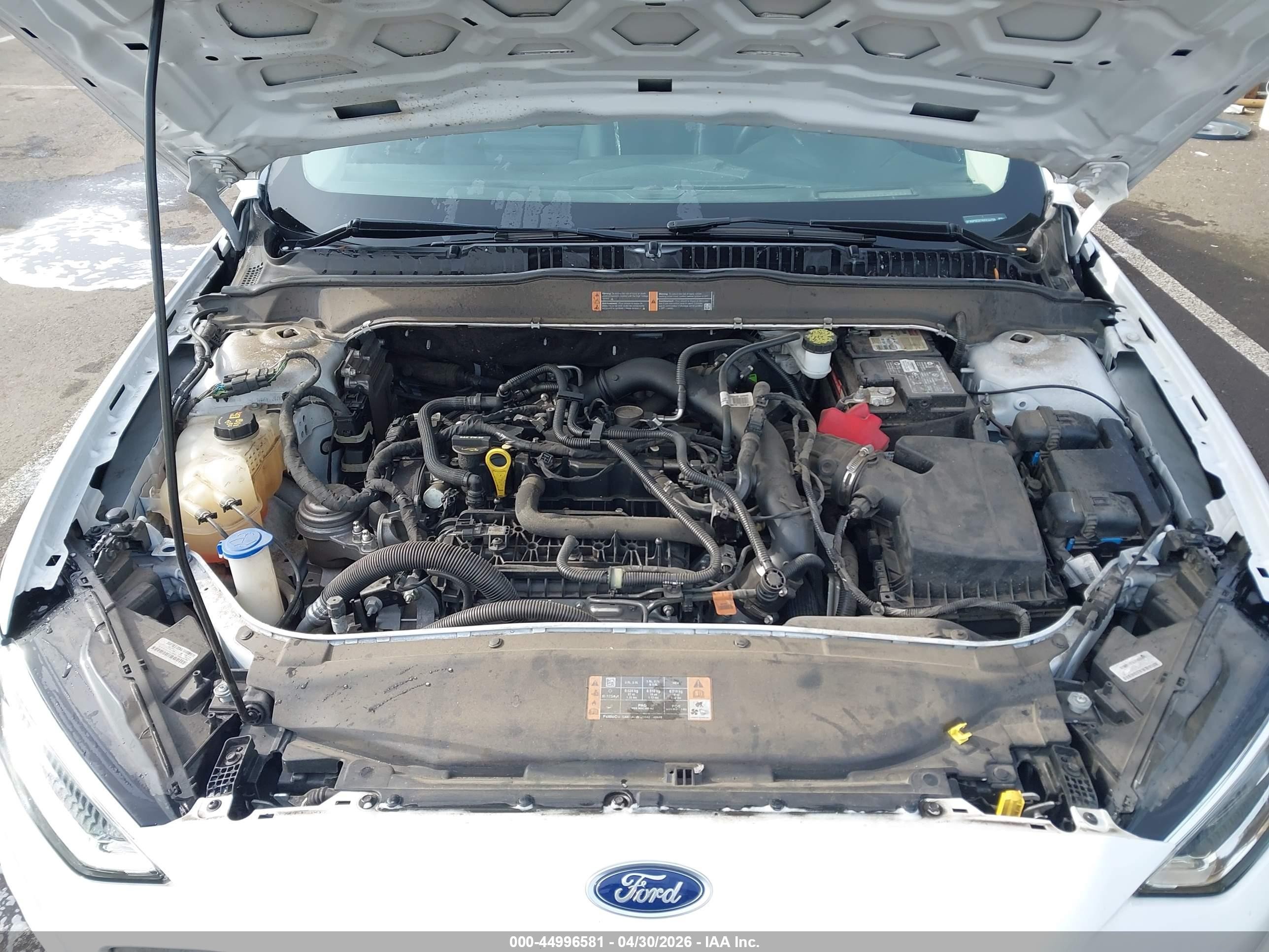 2019 Ford Fusion Sel White vin: 3FA6P0CD7KR233709