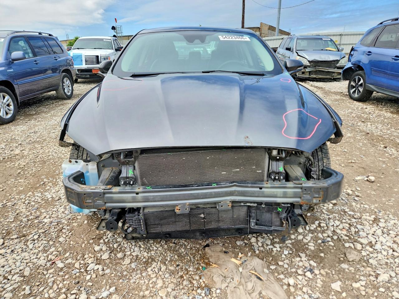 2019 Ford Fusion Sel Gray vin: 3FA6P0CD7KR254057