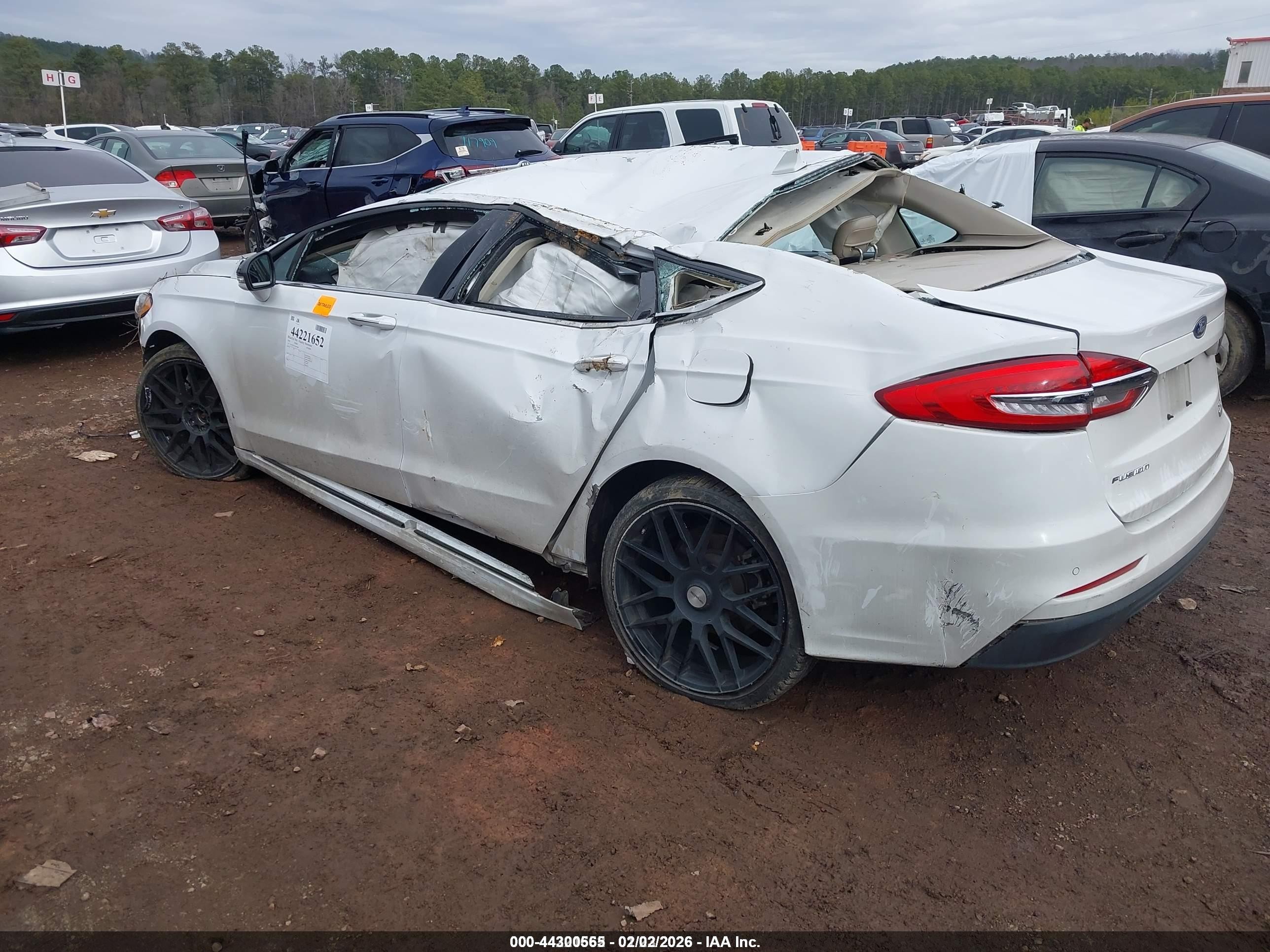 2020 Ford Fusion Sel Белый vin: 3FA6P0CD7LR196498