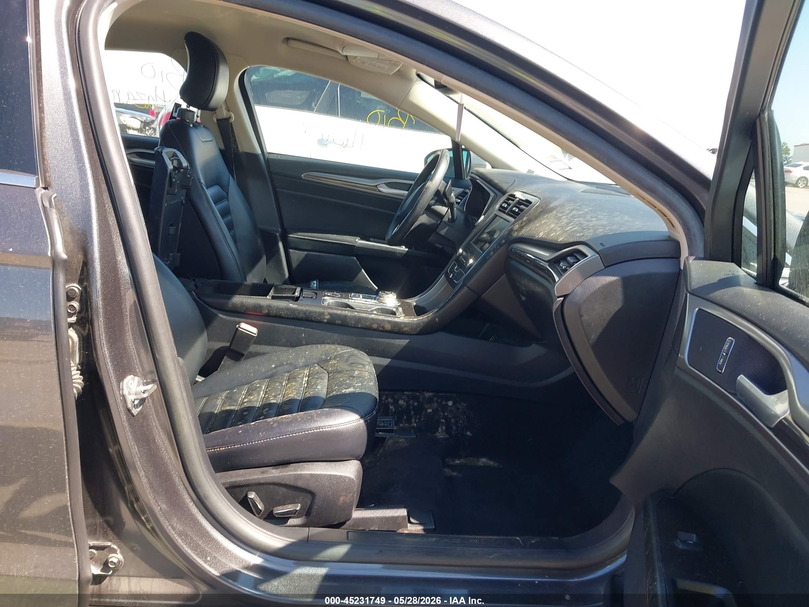 2019 Ford Fusion Sel Gray vin: 3FA6P0CD8KR113854