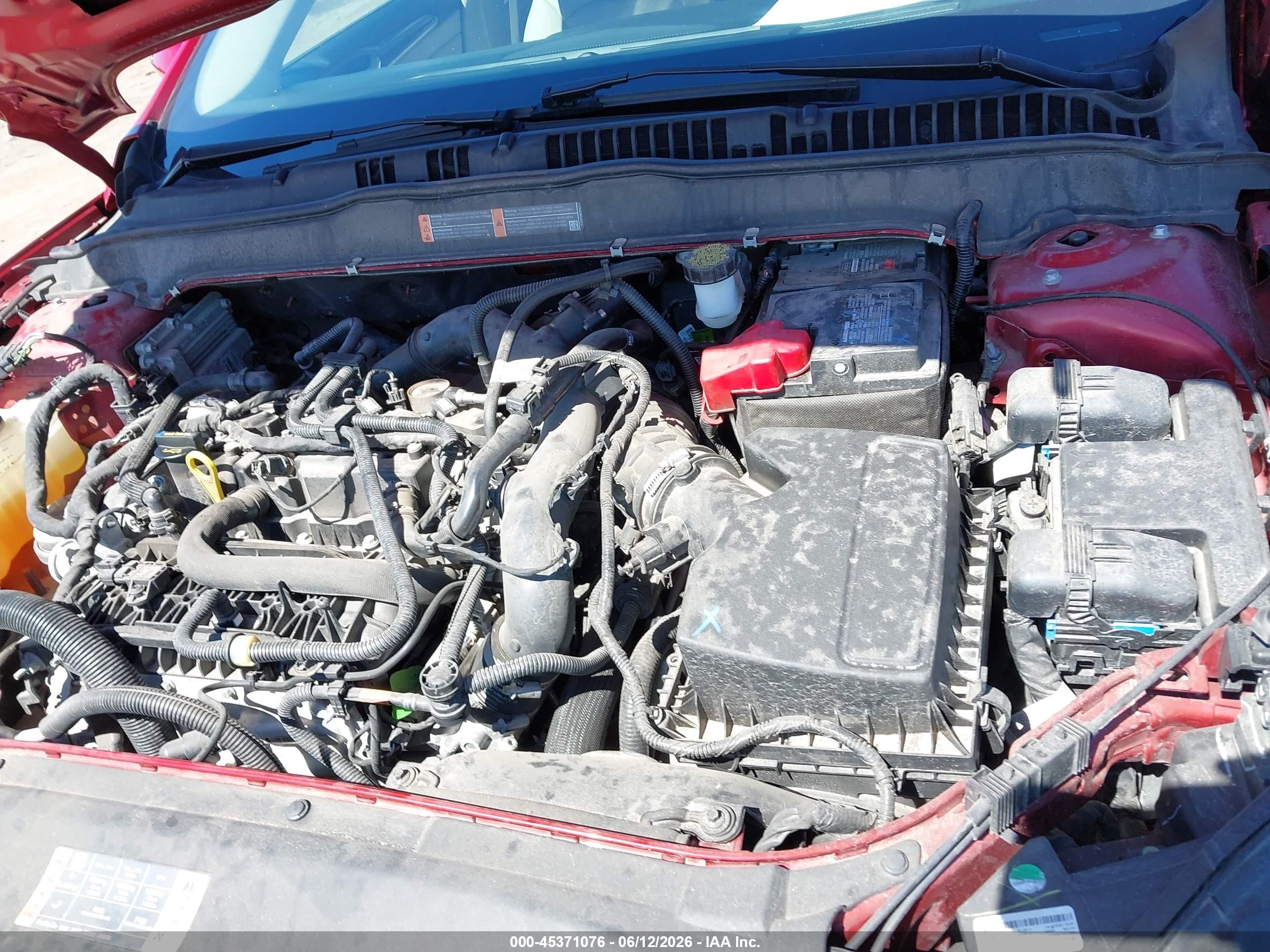 2020 Ford Fusion Sel Red vin: 3FA6P0CD8LR201403