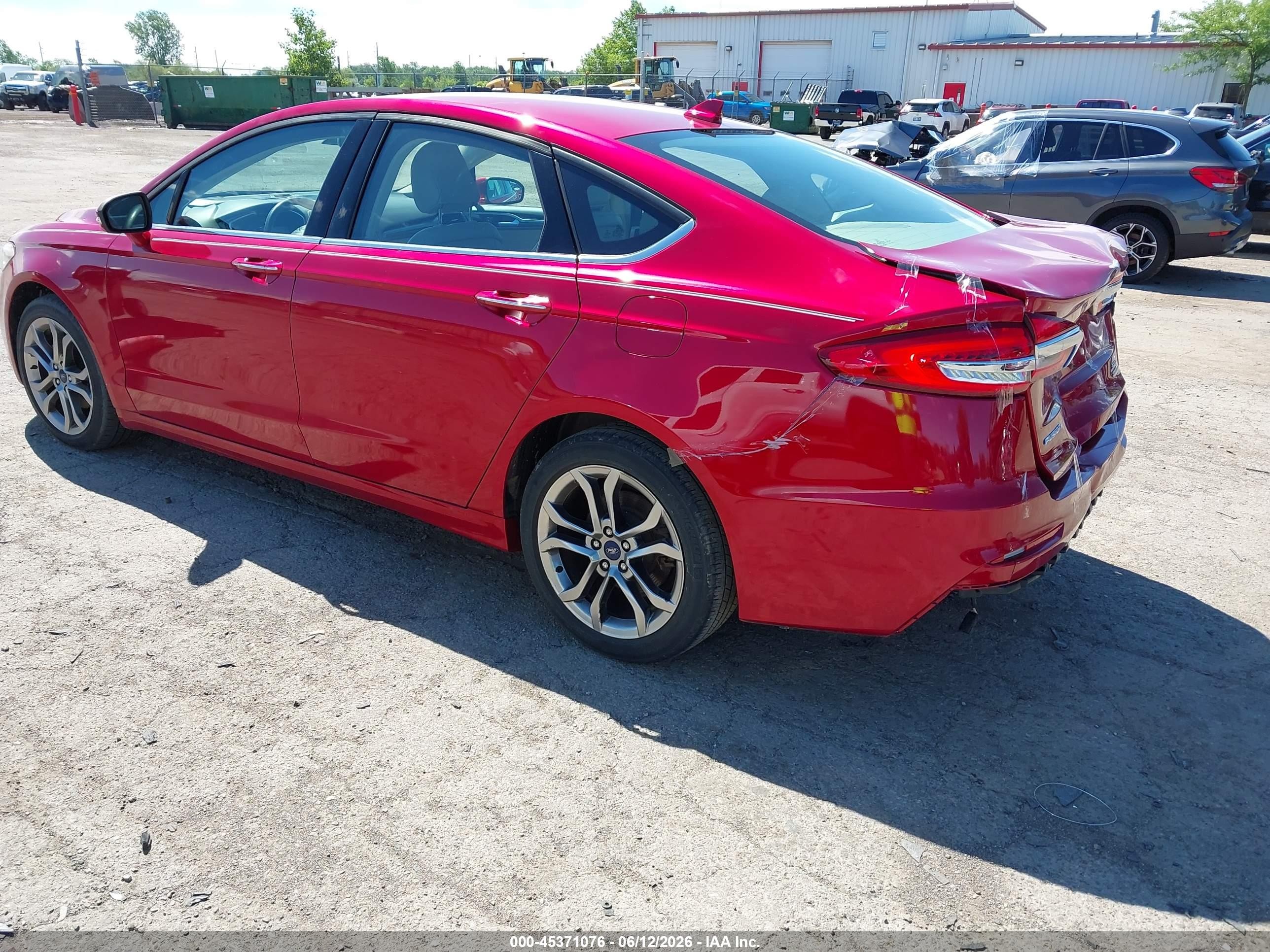 2020 Ford Fusion Sel Red vin: 3FA6P0CD8LR201403