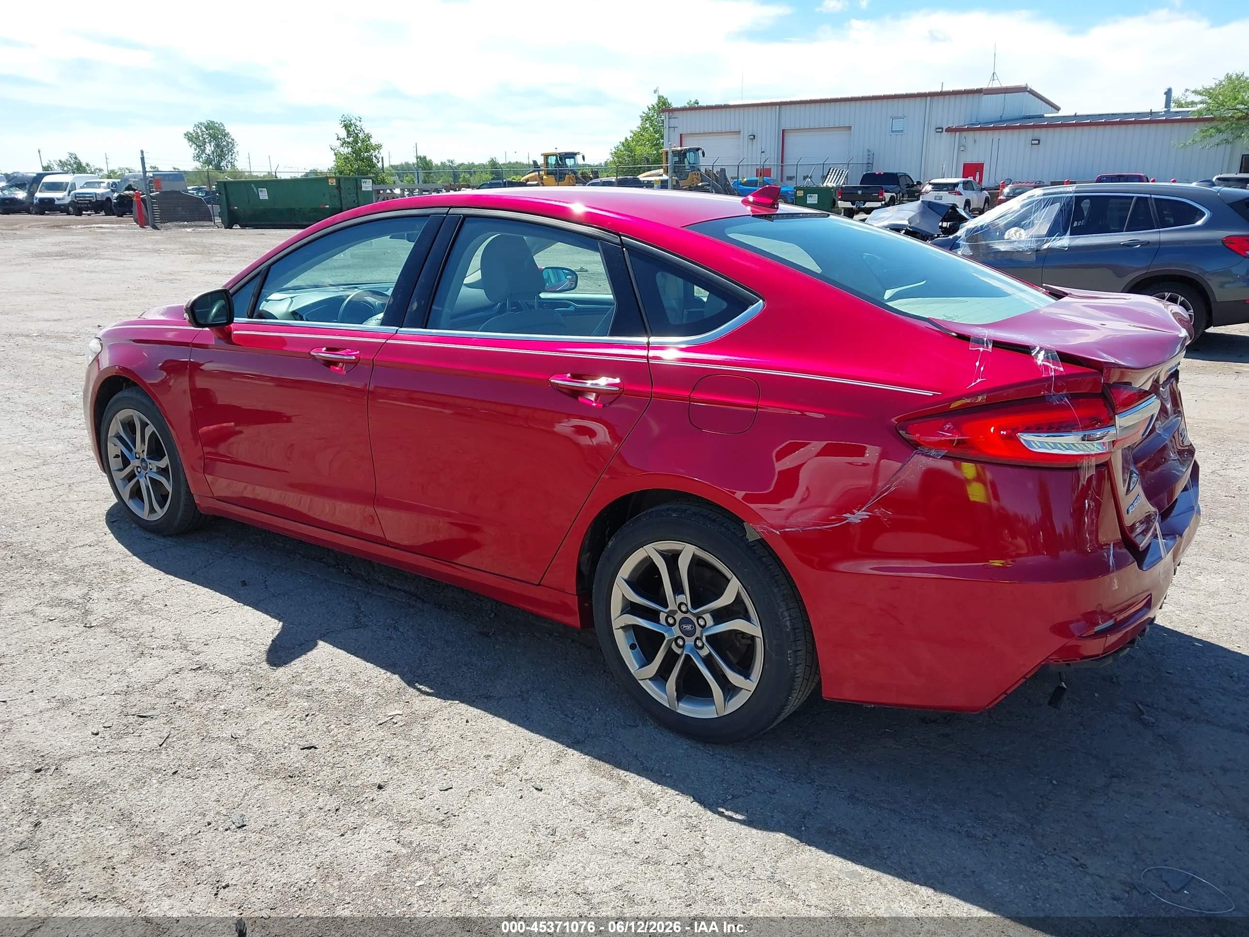 2020 Ford Fusion Sel Red vin: 3FA6P0CD8LR201403