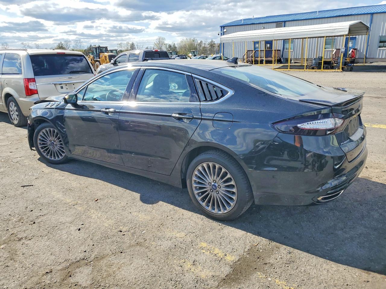 2013 Ford Fusion Titanium Black vin: 3FA6P0D90DR388759