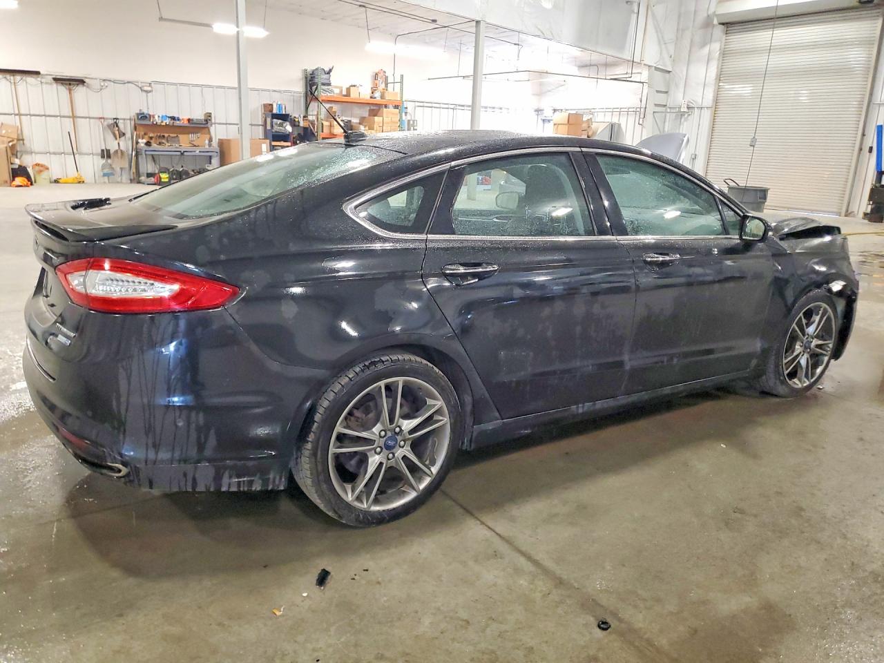2014 Ford Fusion Titanium Black vin: 3FA6P0D90ER121980