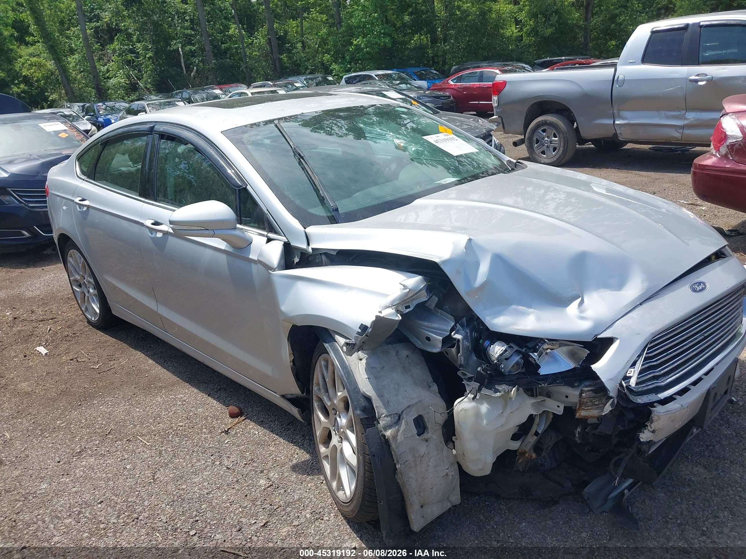2014 Ford Fusion Titanium Серебряный vin: 3FA6P0D90ER313593