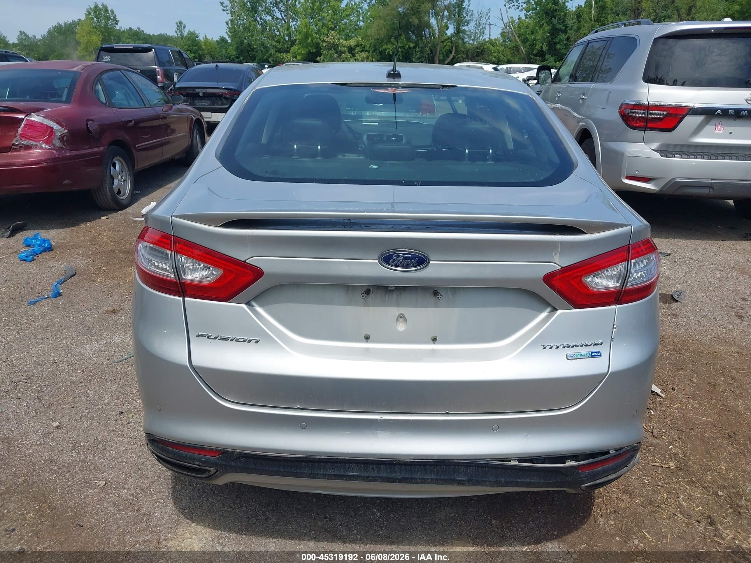2014 Ford Fusion Titanium Серебряный vin: 3FA6P0D90ER313593