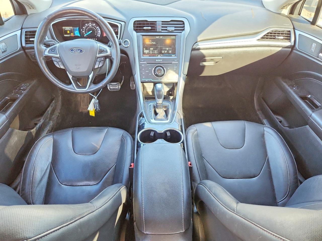2014 Ford Fusion Titanium White vin: 3FA6P0D90ER340955