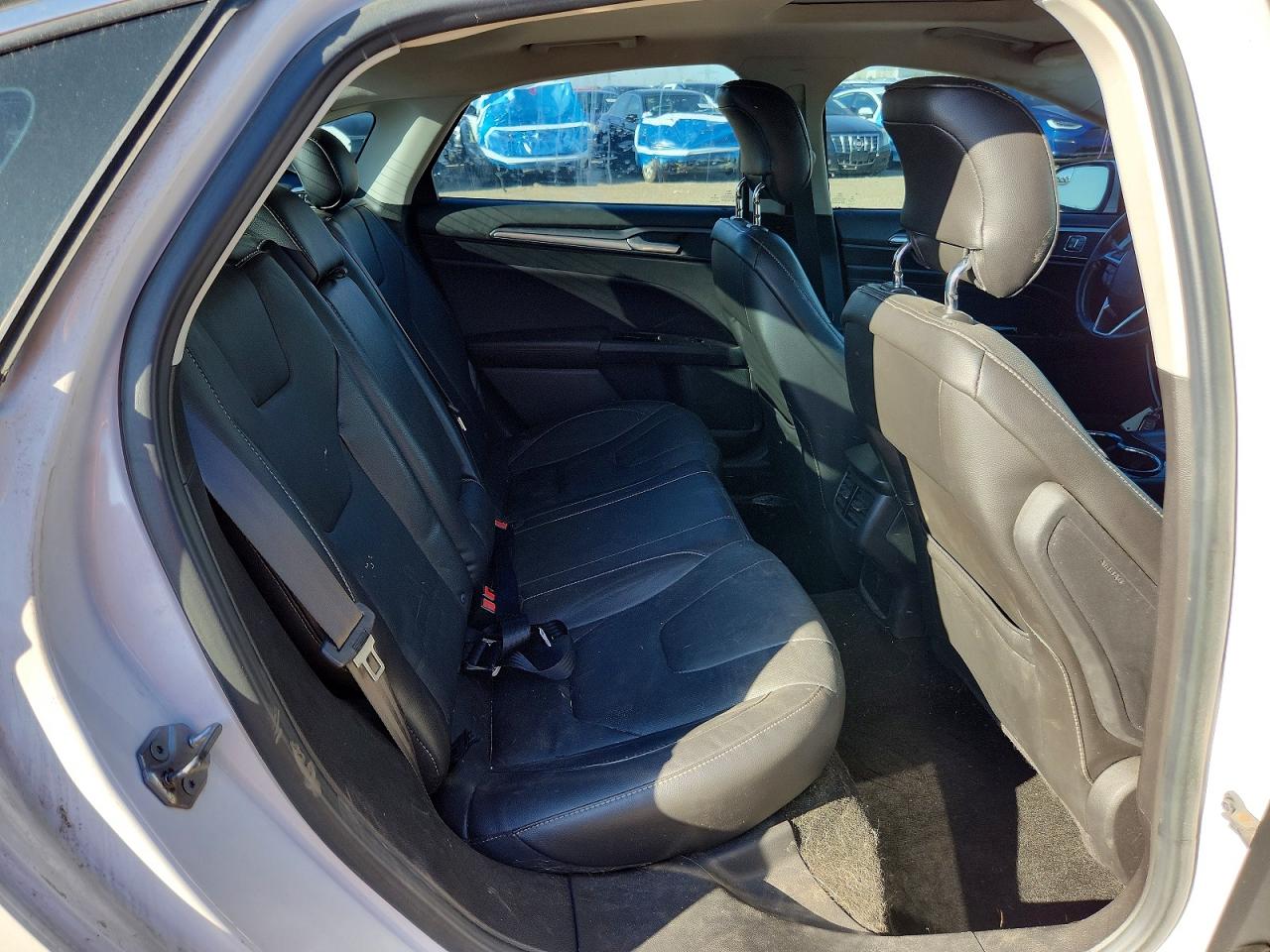 2014 Ford Fusion Titanium White vin: 3FA6P0D90ER340955