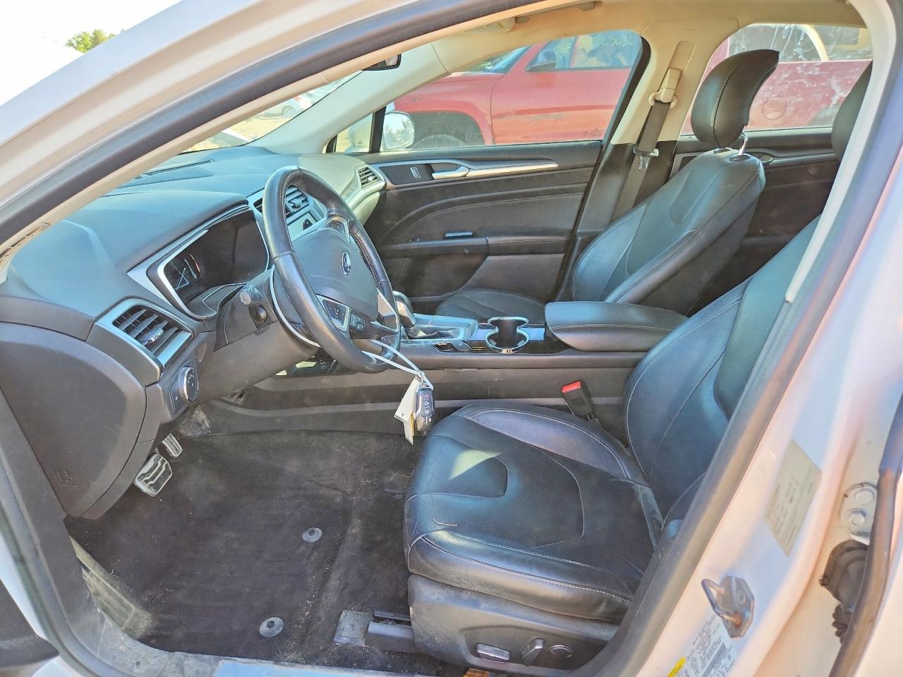 2014 Ford Fusion Titanium White vin: 3FA6P0D90ER340955