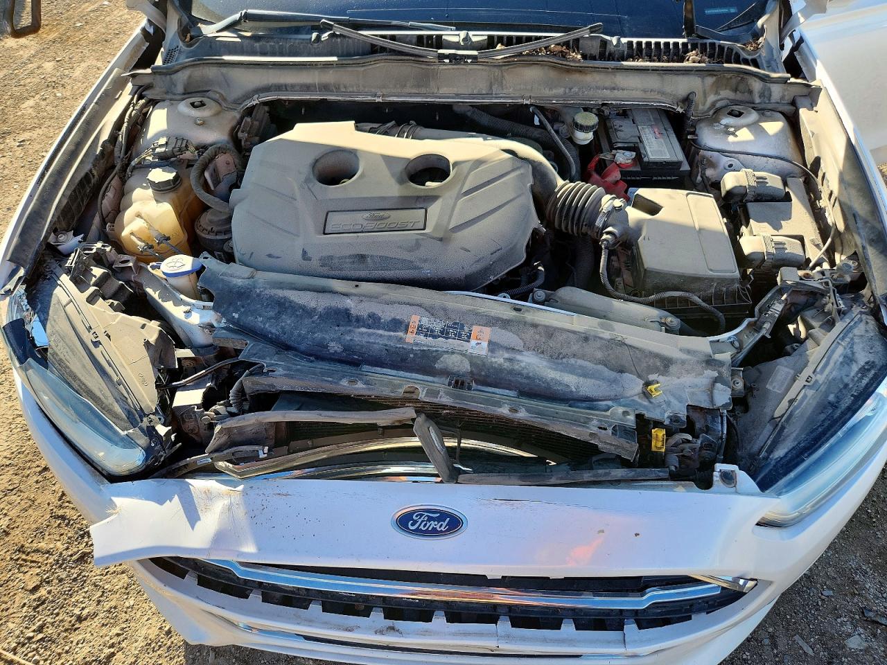 2014 Ford Fusion Titanium White vin: 3FA6P0D90ER340955
