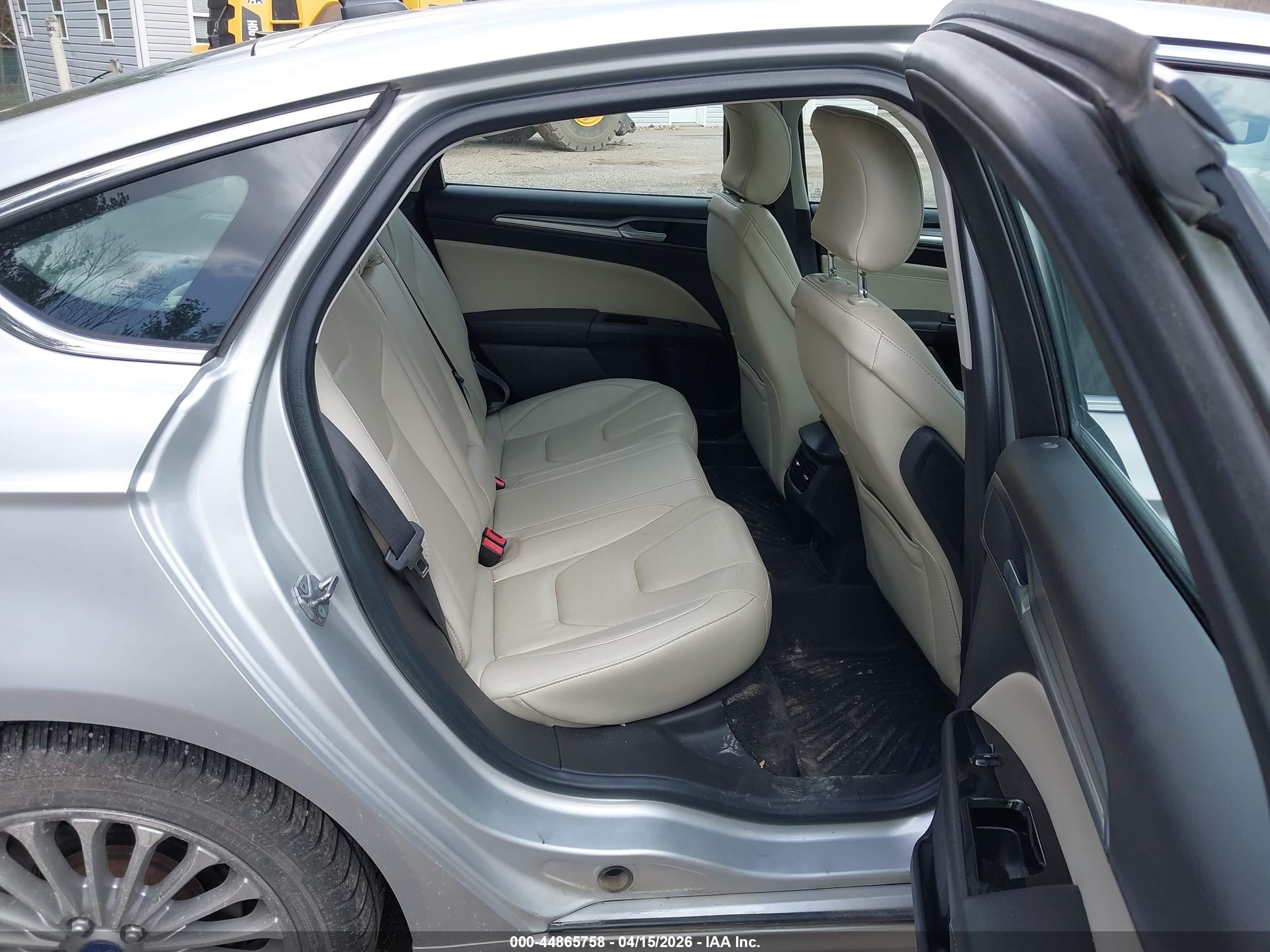 2015 Ford Fusion Titanium Silver vin: 3FA6P0D90FR172610