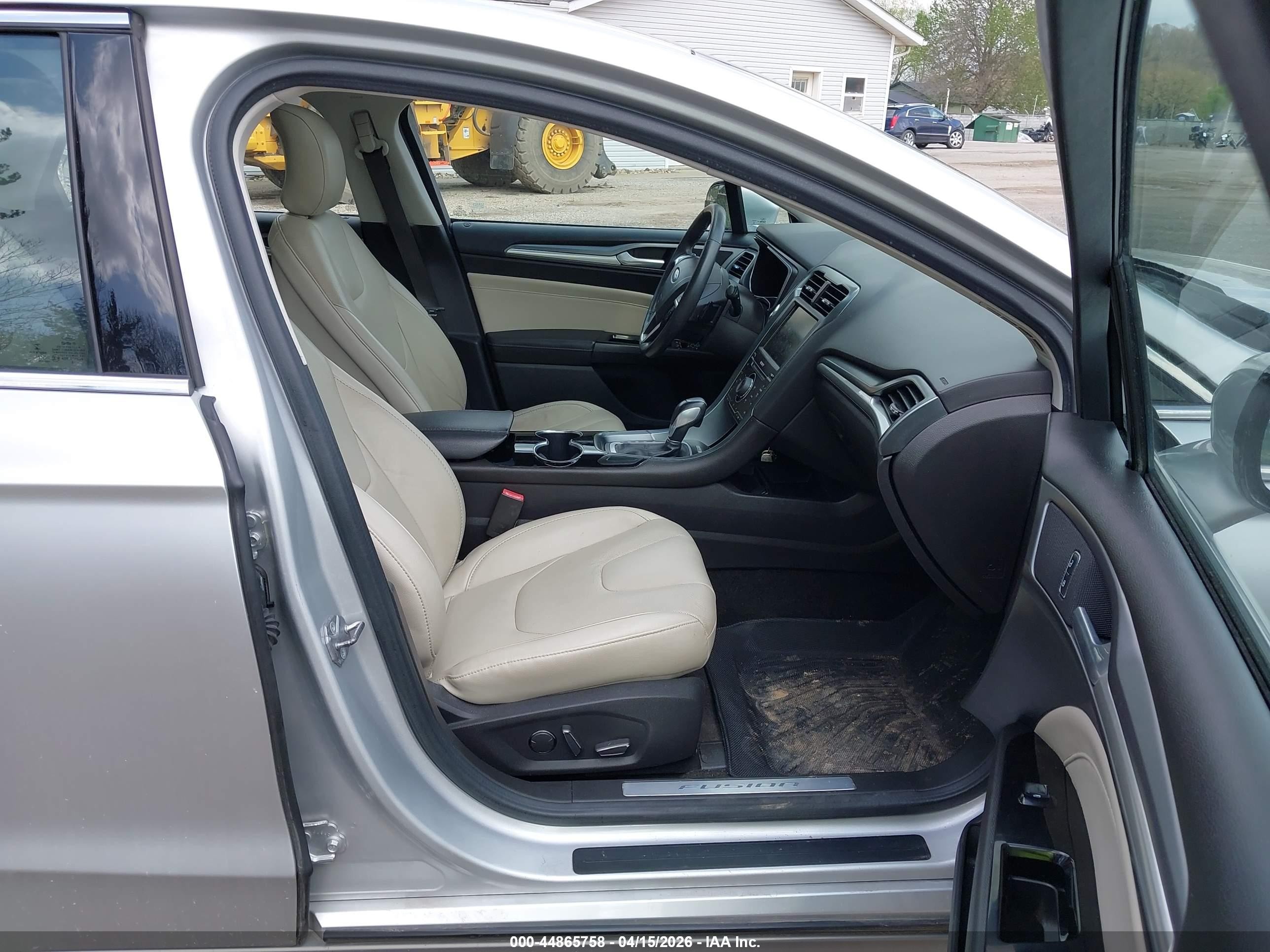2015 Ford Fusion Titanium Silver vin: 3FA6P0D90FR172610