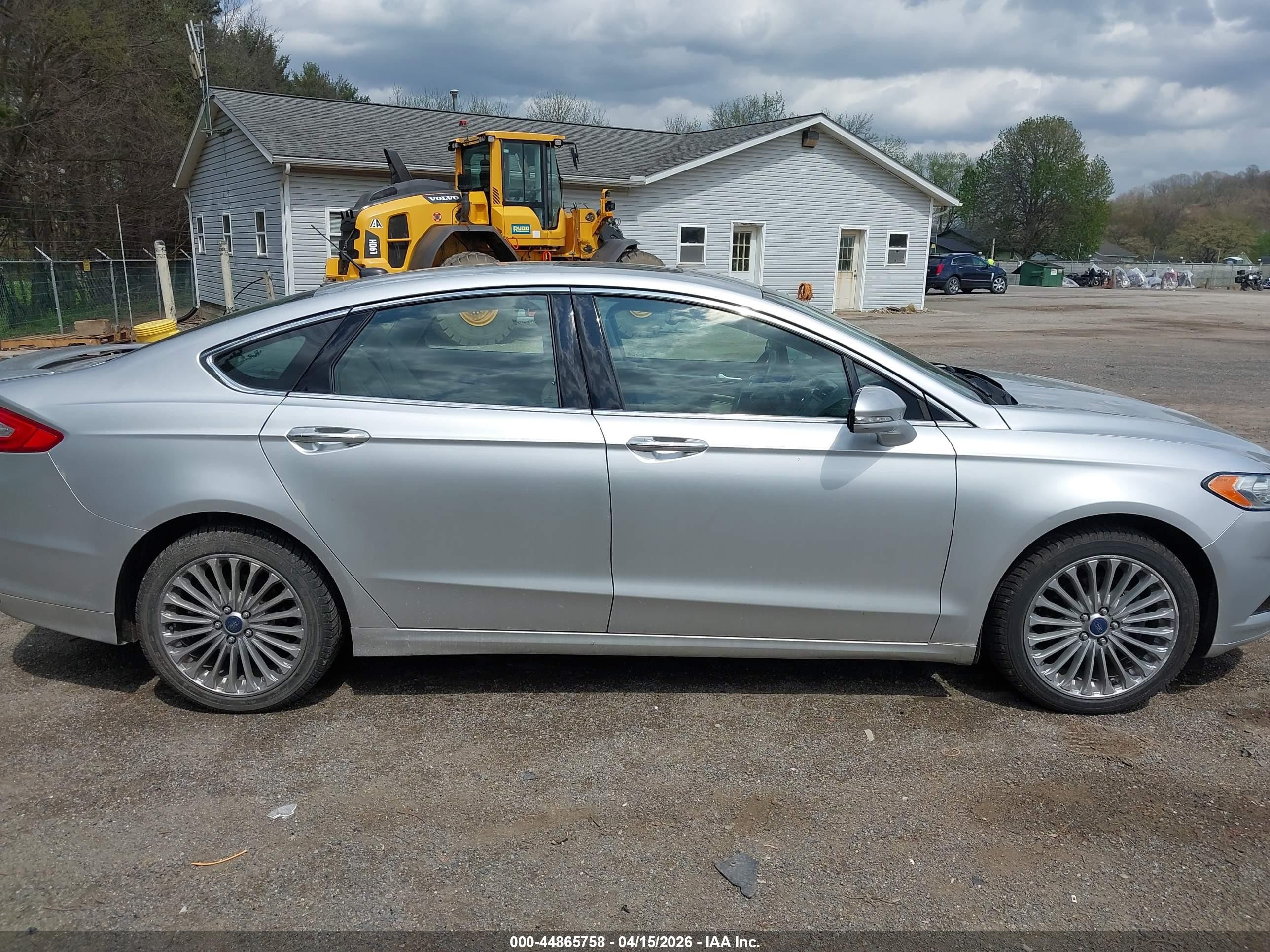 2015 Ford Fusion Titanium Silver vin: 3FA6P0D90FR172610