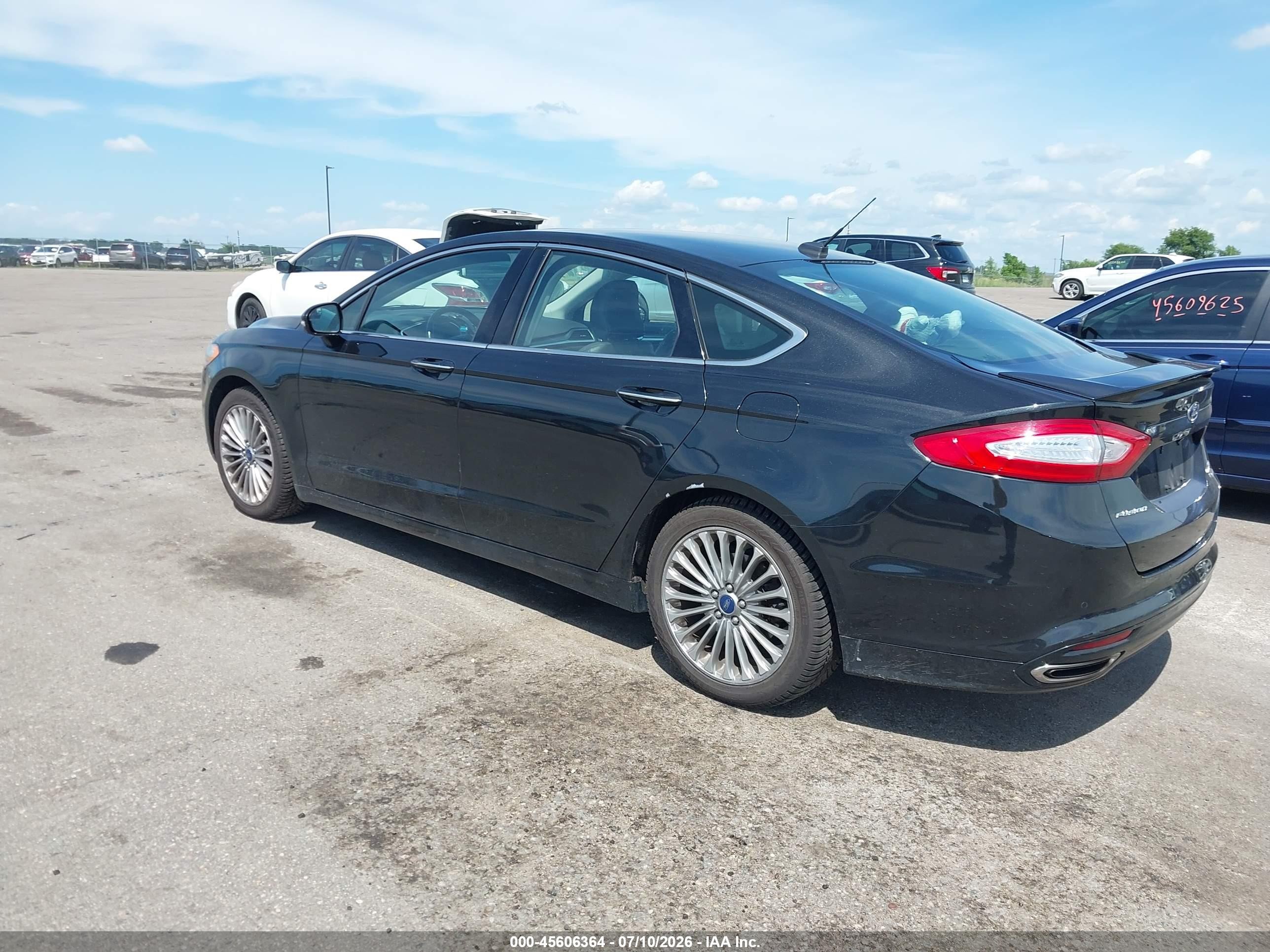 2015 Ford Fusion Titanium Black vin: 3FA6P0D90FR183302