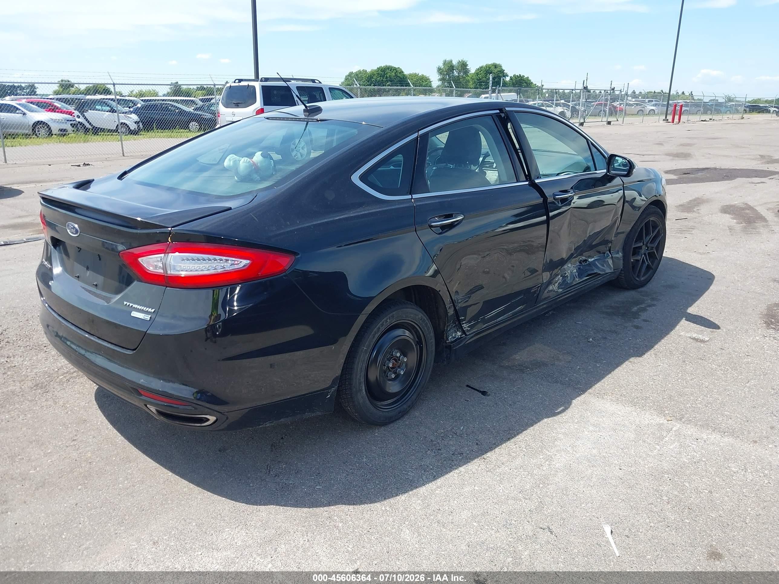 2015 Ford Fusion Titanium Black vin: 3FA6P0D90FR183302