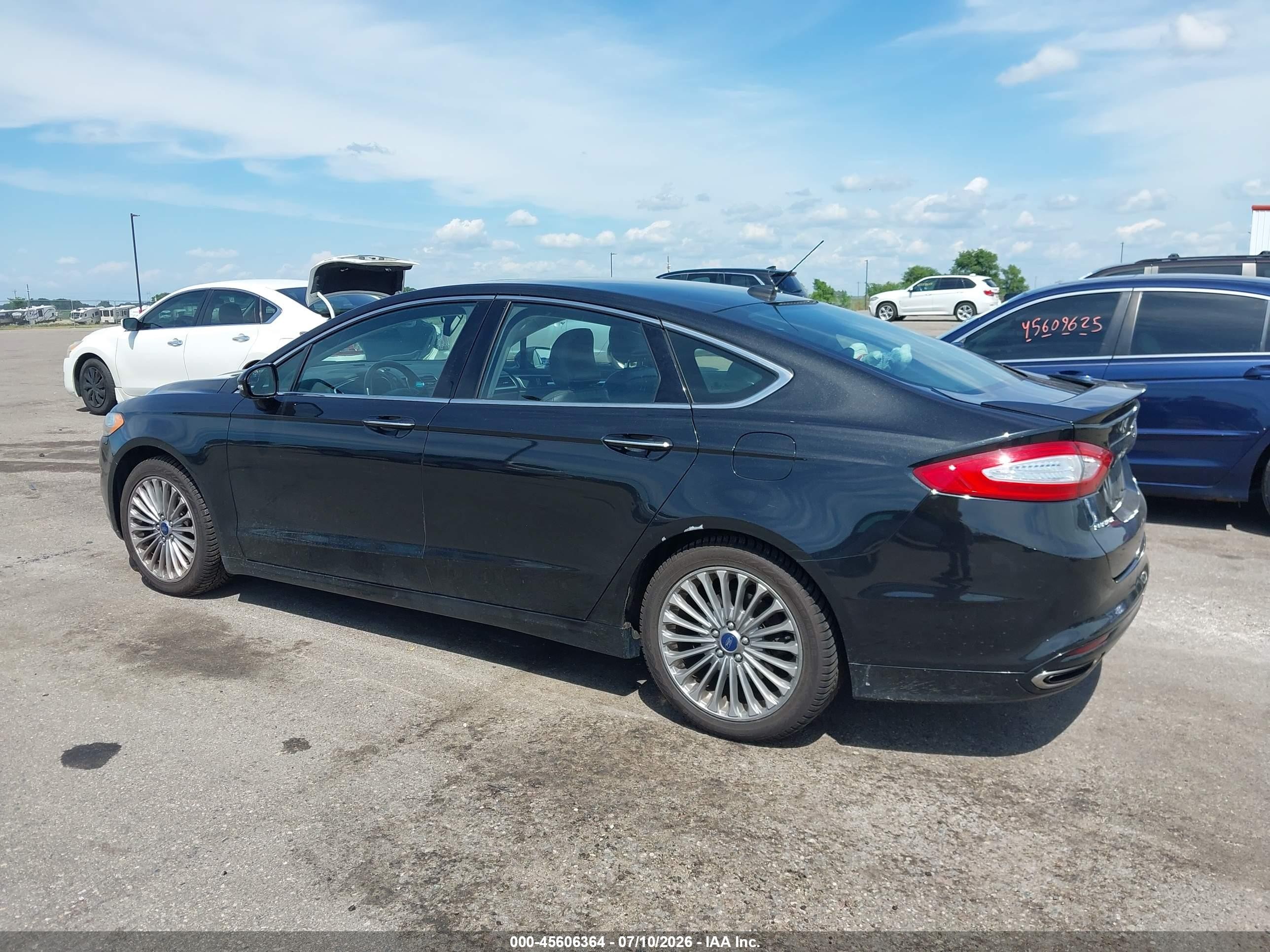 2015 Ford Fusion Titanium Black vin: 3FA6P0D90FR183302