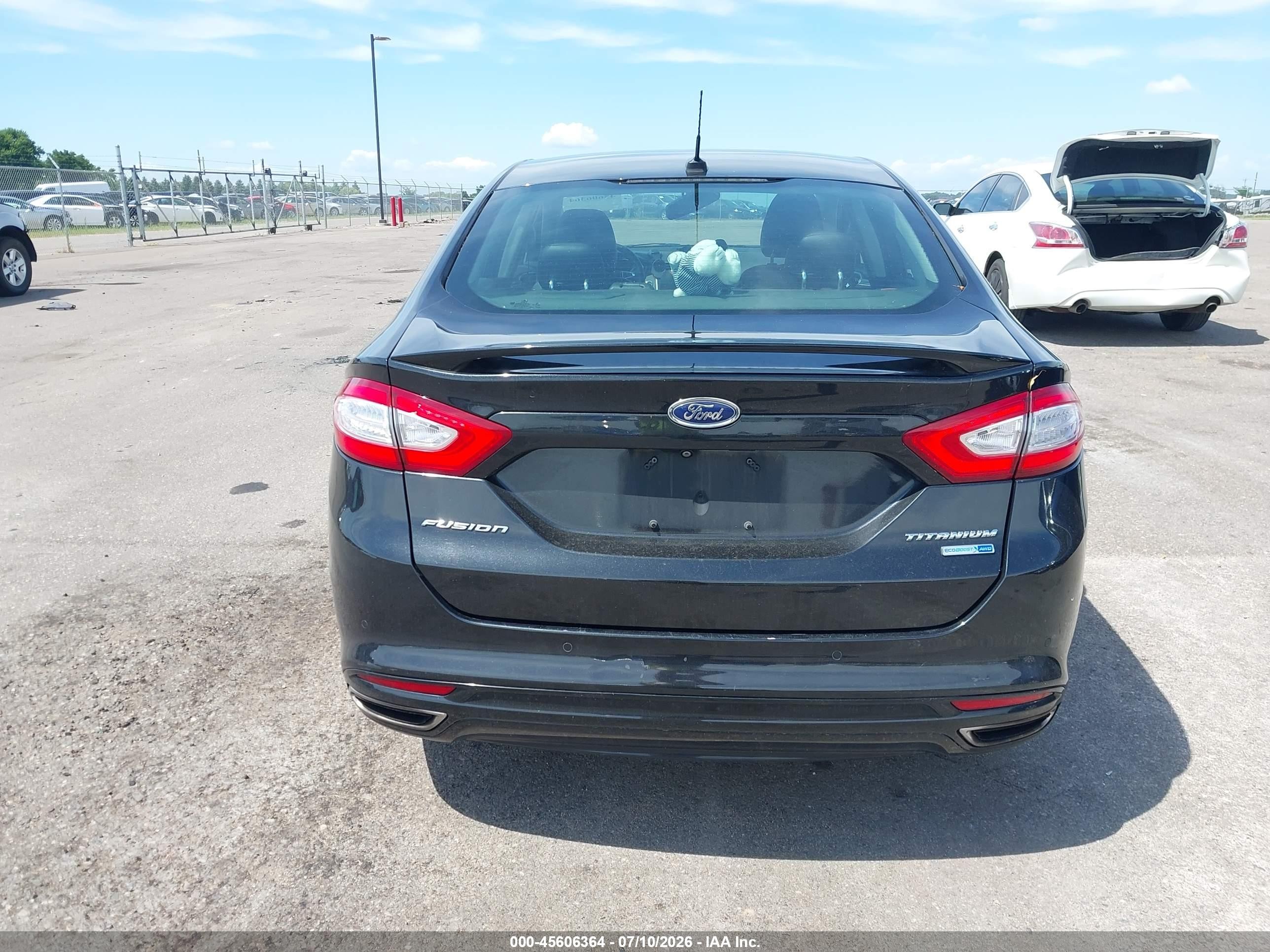 2015 Ford Fusion Titanium Black vin: 3FA6P0D90FR183302