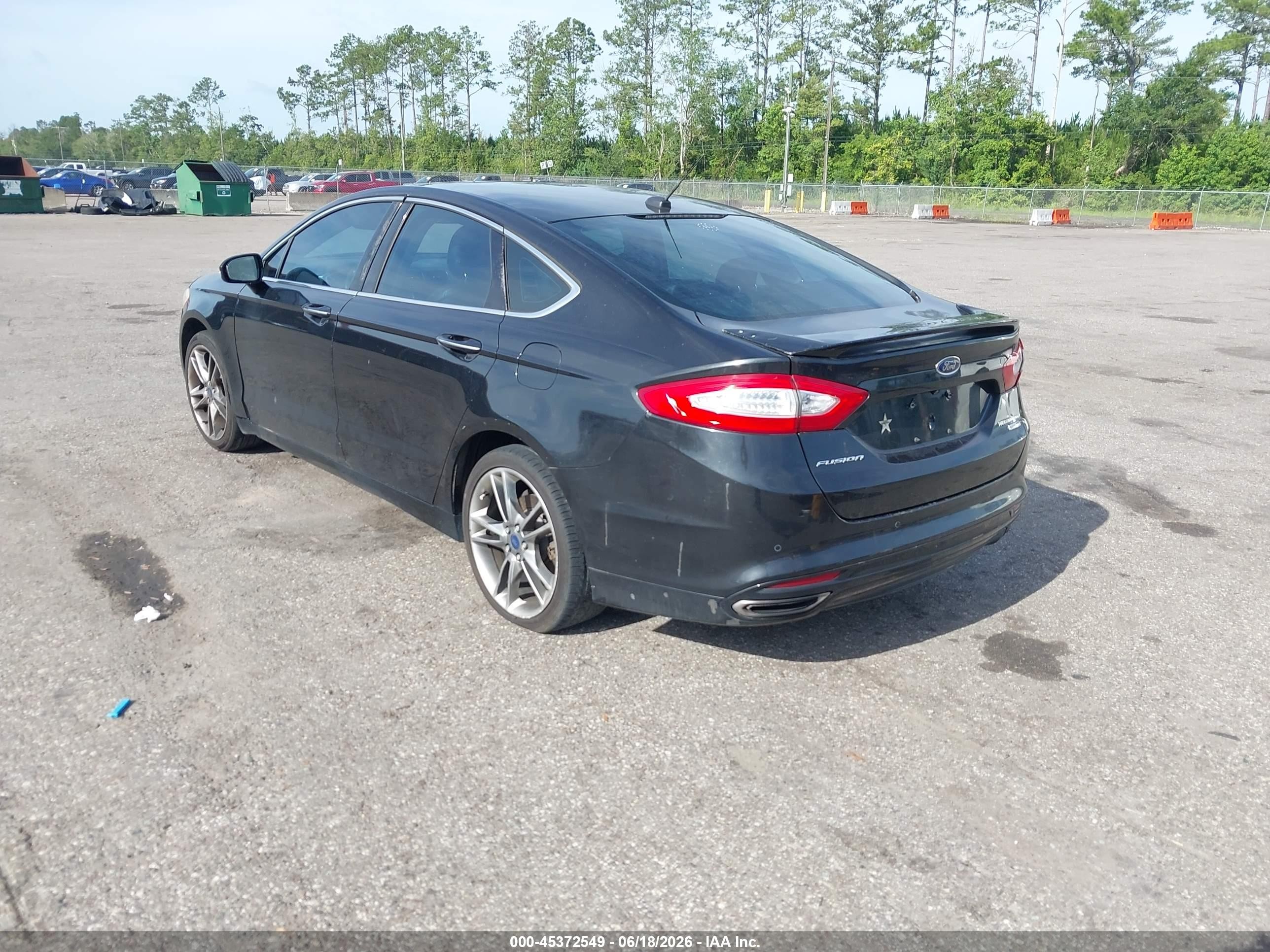 2014 Ford Fusion Titanium Black vin: 3FA6P0D91ER151439