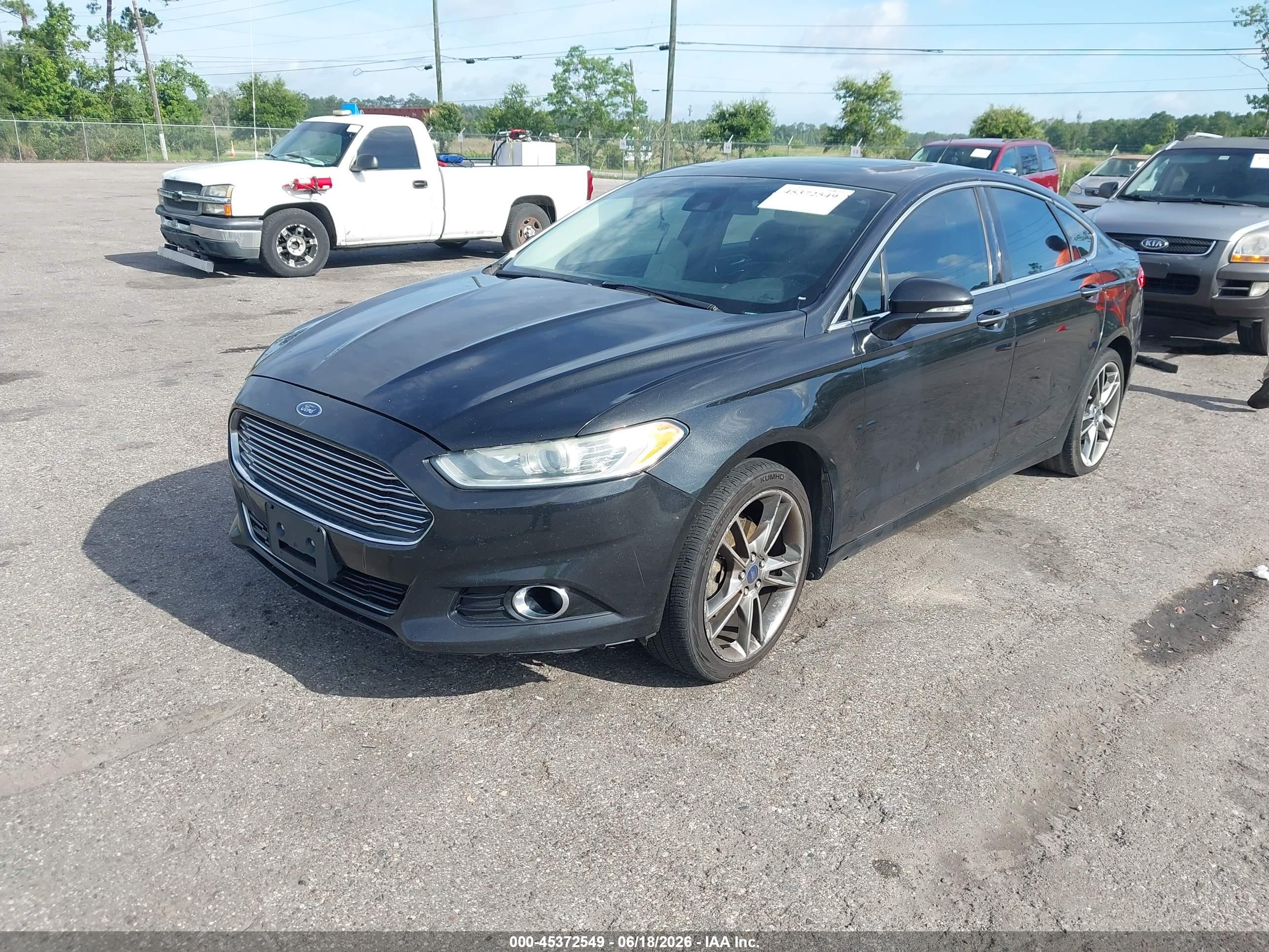 2014 Ford Fusion Titanium Black vin: 3FA6P0D91ER151439