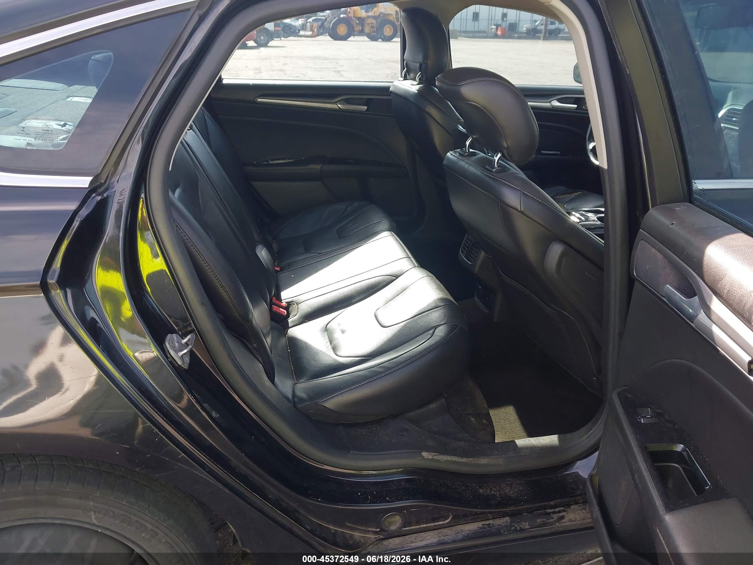 2014 Ford Fusion Titanium Black vin: 3FA6P0D91ER151439