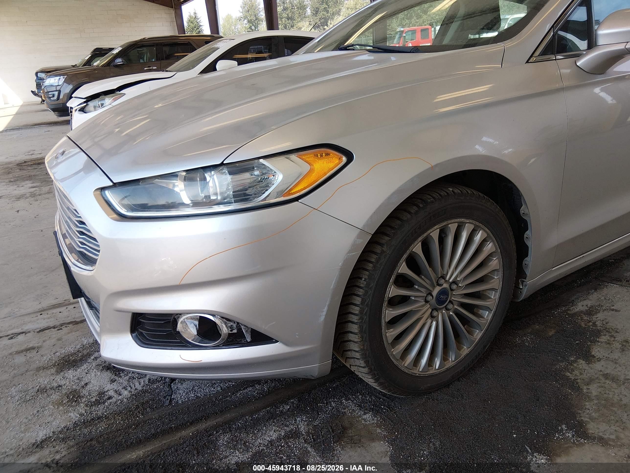 2014 Ford Fusion Titanium Silver vin: 3FA6P0D91ER360177