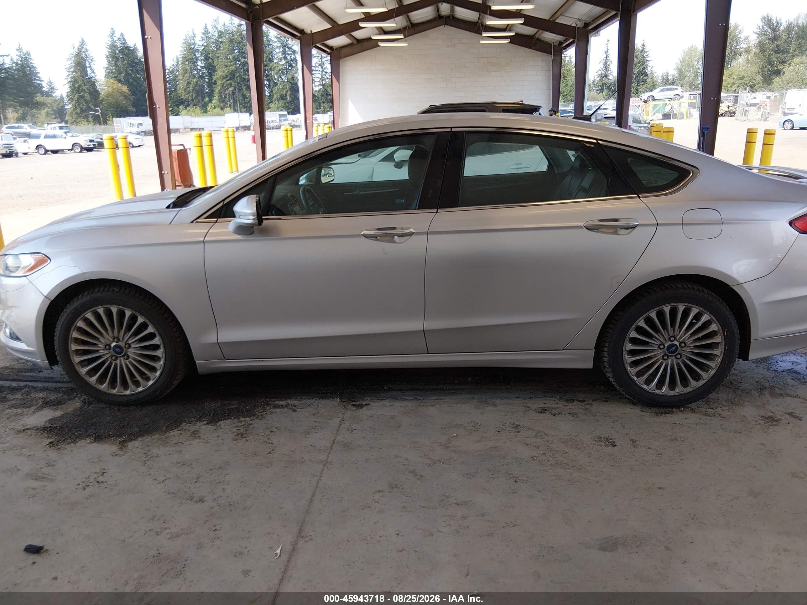 2014 Ford Fusion Titanium Silver vin: 3FA6P0D91ER360177