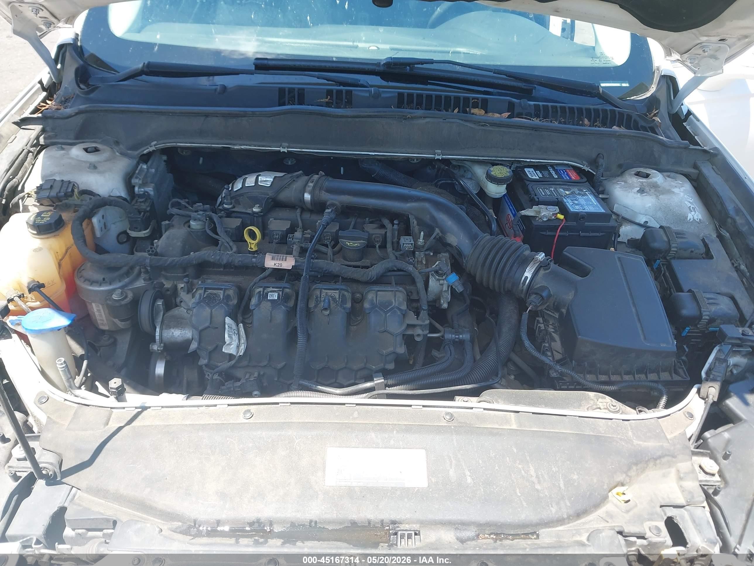 2015 Ford Fusion Titanium White vin: 3FA6P0D91FR285756