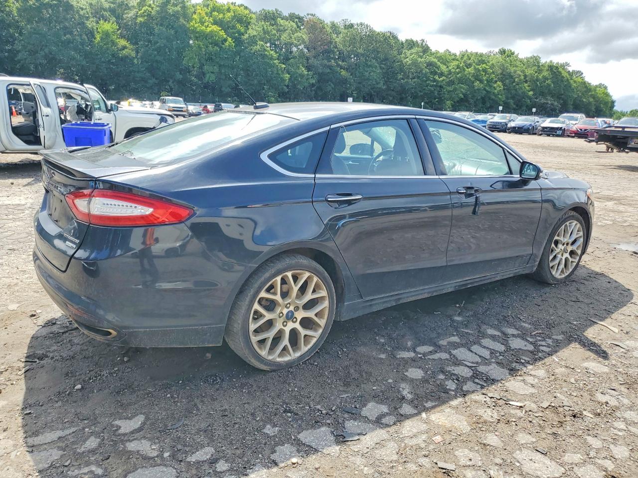 2013 Ford Fusion Titanium Черный vin: 3FA6P0D92DR246378