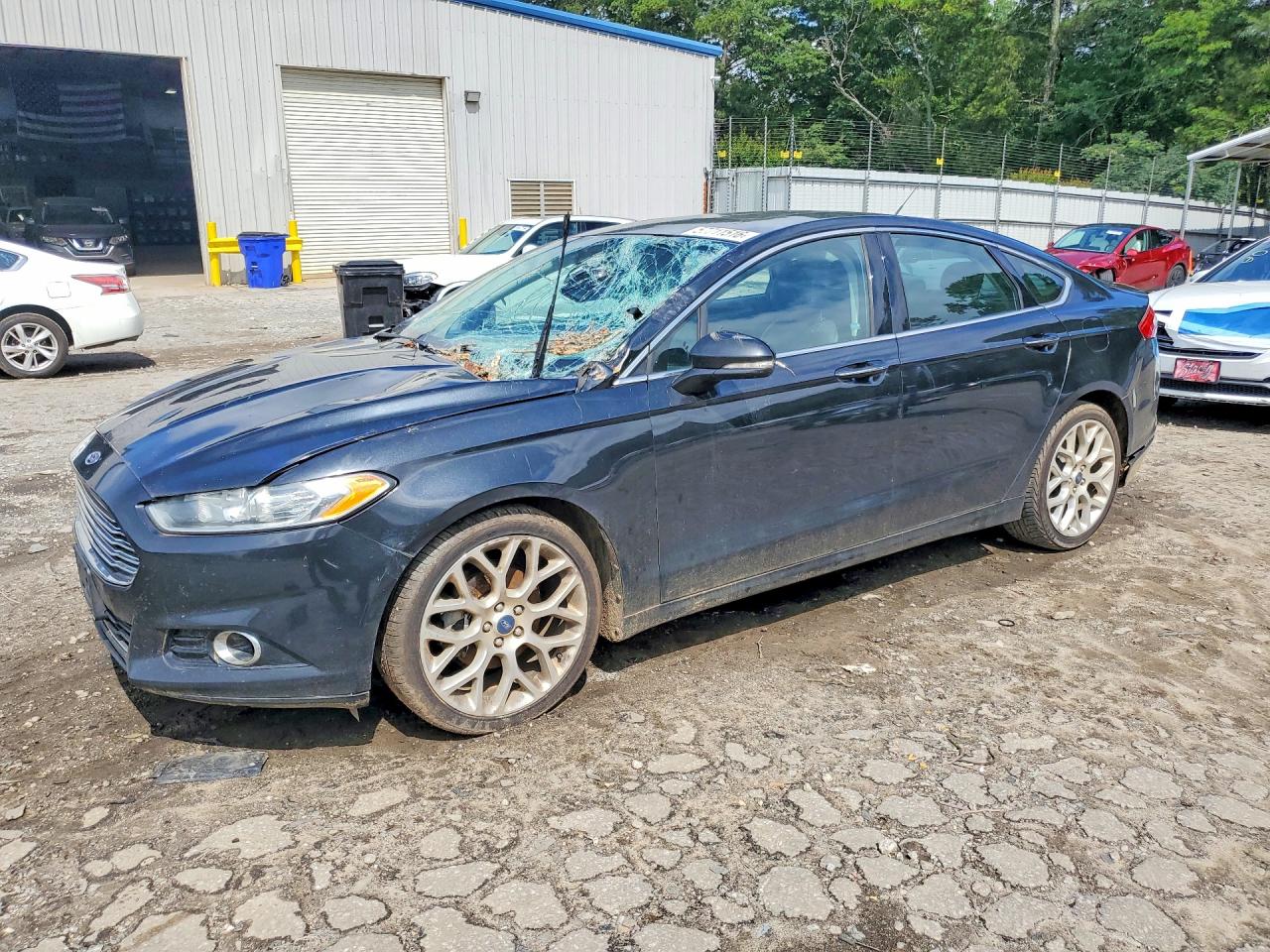 2013 Ford Fusion Titanium Черный vin: 3FA6P0D92DR246378