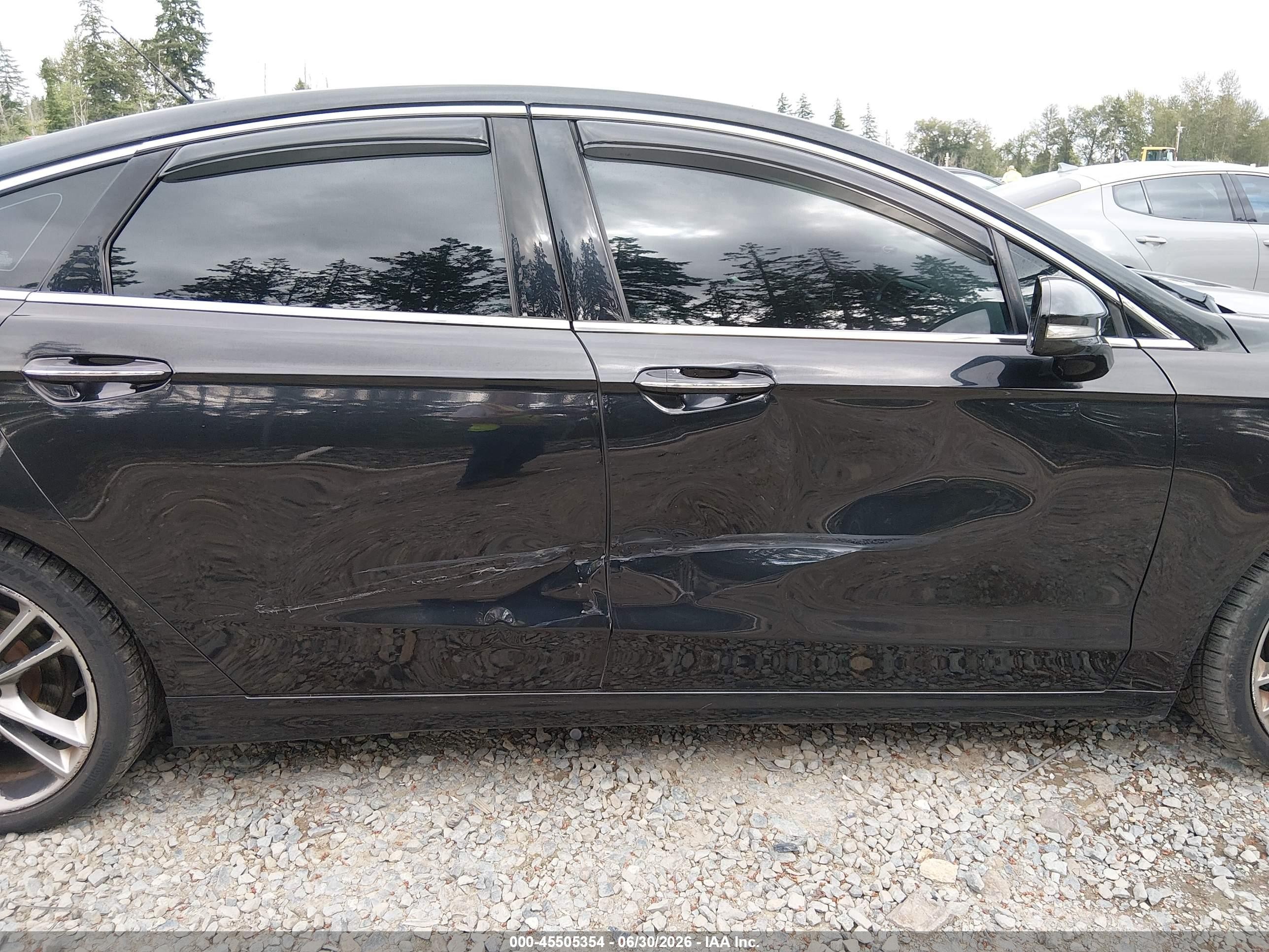 2014 Ford Fusion Titanium Black vin: 3FA6P0D92ER129952