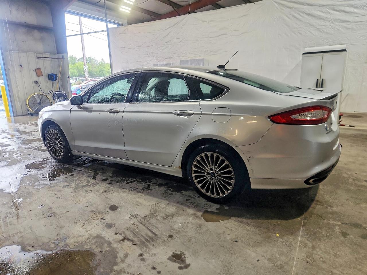 2014 Ford Fusion Titanium Silver vin: 3FA6P0D92ER264039
