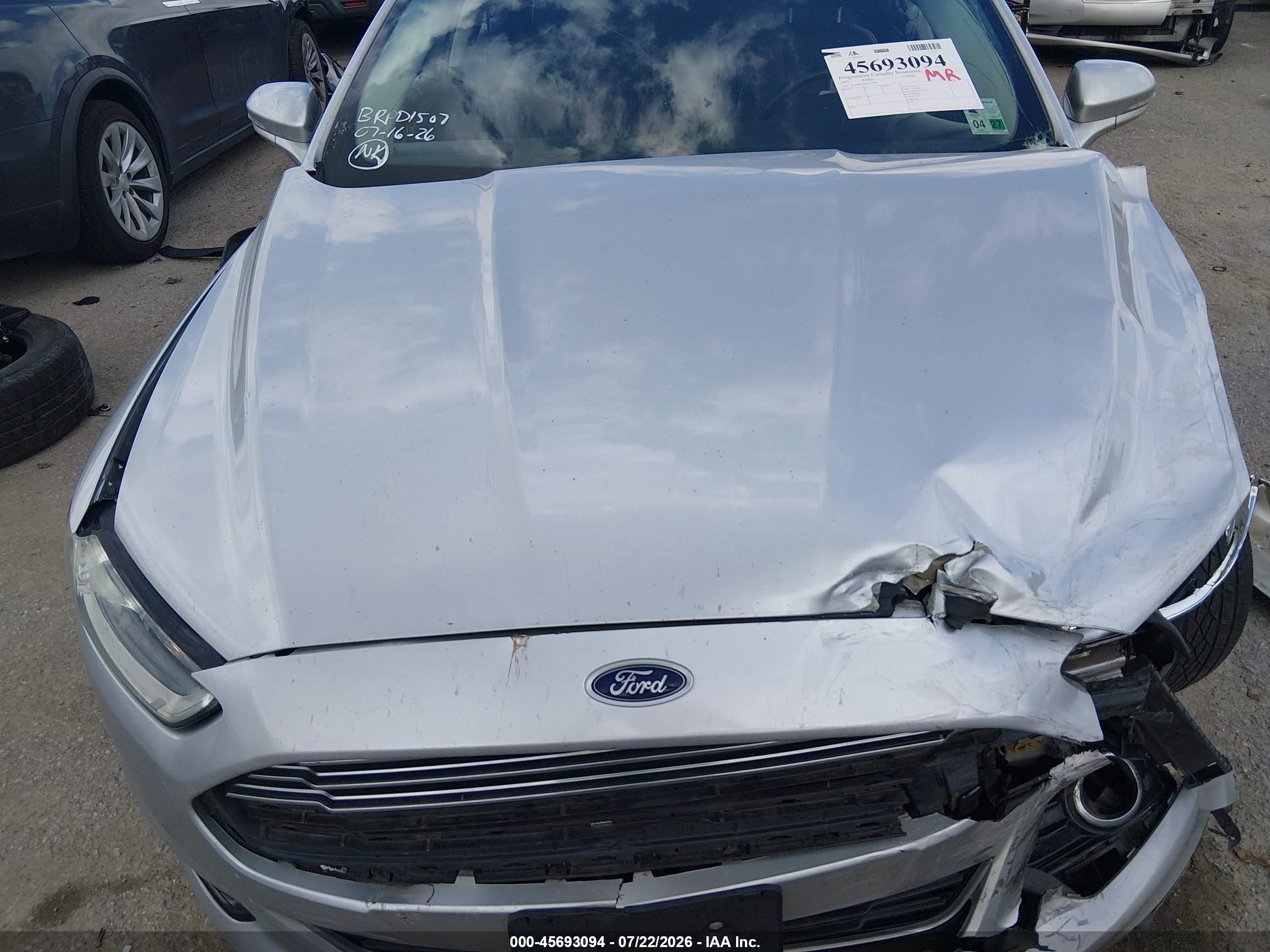 2015 Ford Fusion Titanium Silver vin: 3FA6P0D92FR272692