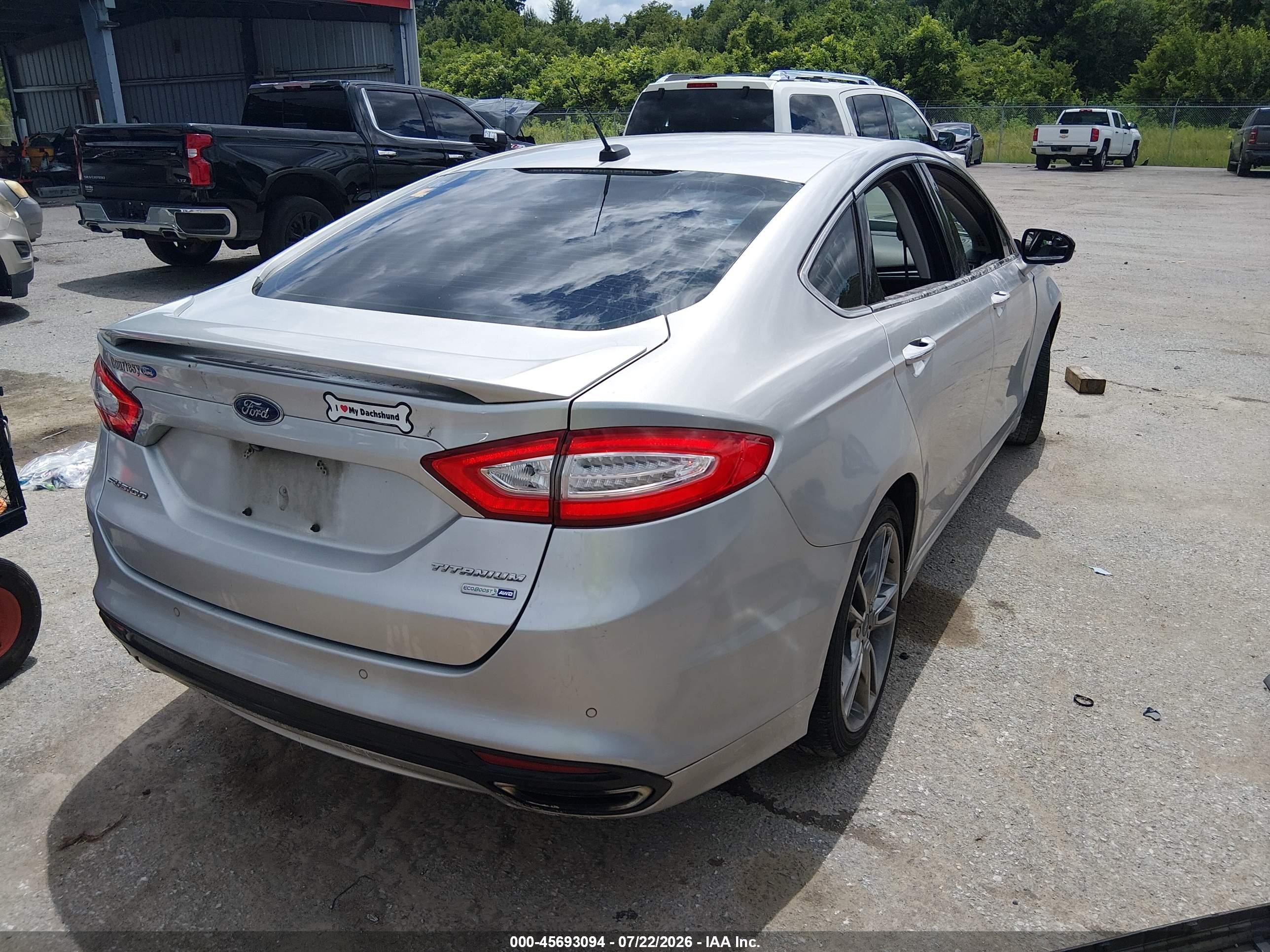 2015 Ford Fusion Titanium Silver vin: 3FA6P0D92FR272692