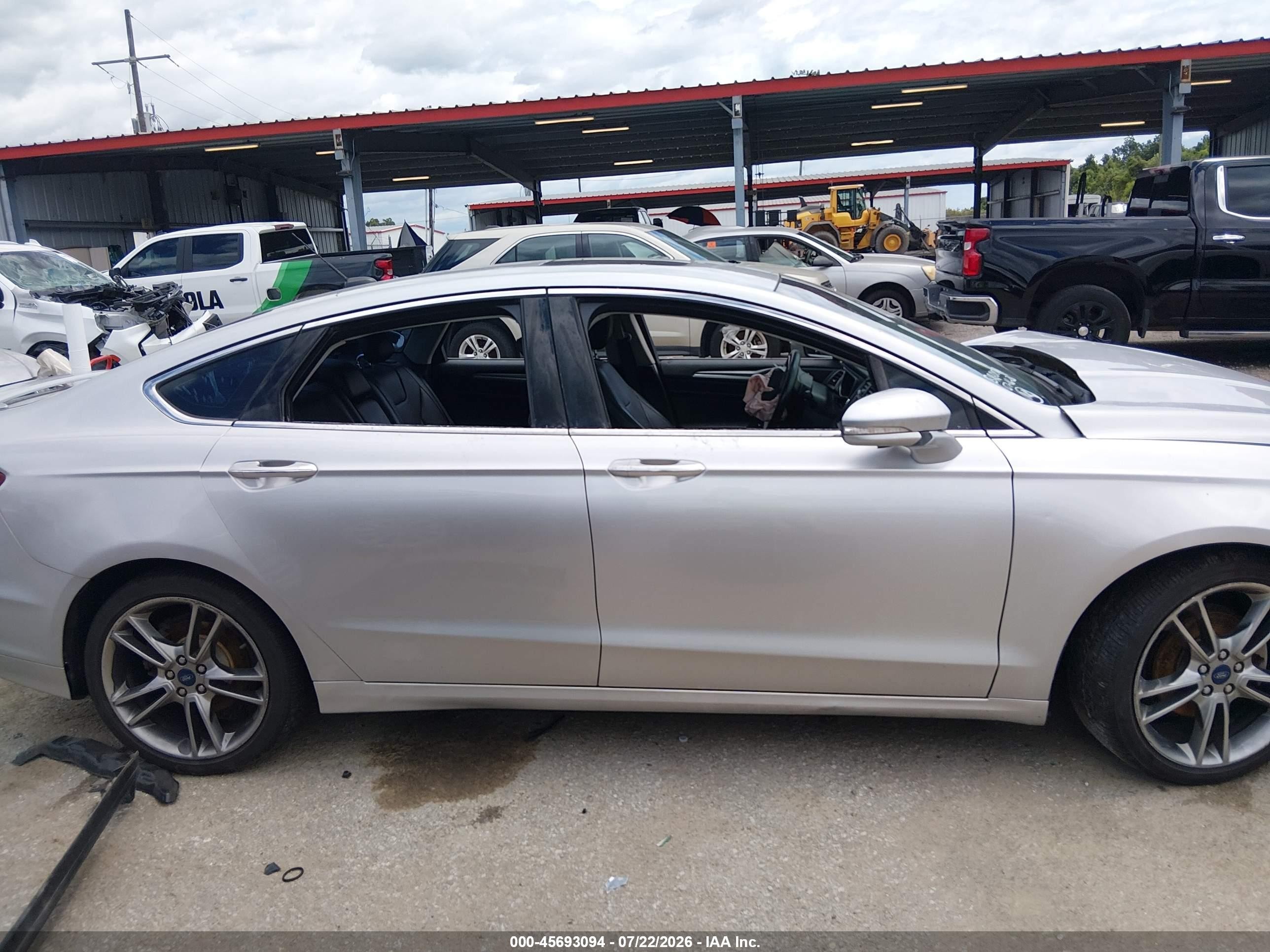 2015 Ford Fusion Titanium Silver vin: 3FA6P0D92FR272692