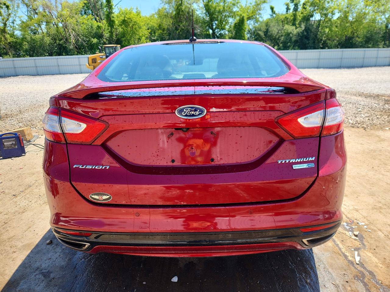 2015 Ford Fusion Titanium Red vin: 3FA6P0D92FR290044