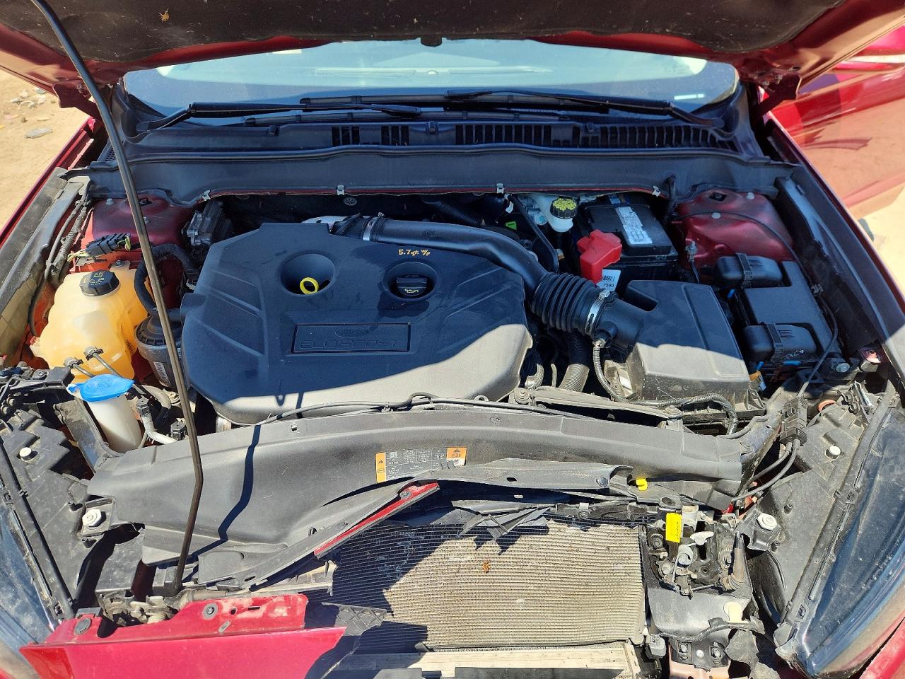2015 Ford Fusion Titanium Red vin: 3FA6P0D92FR290044