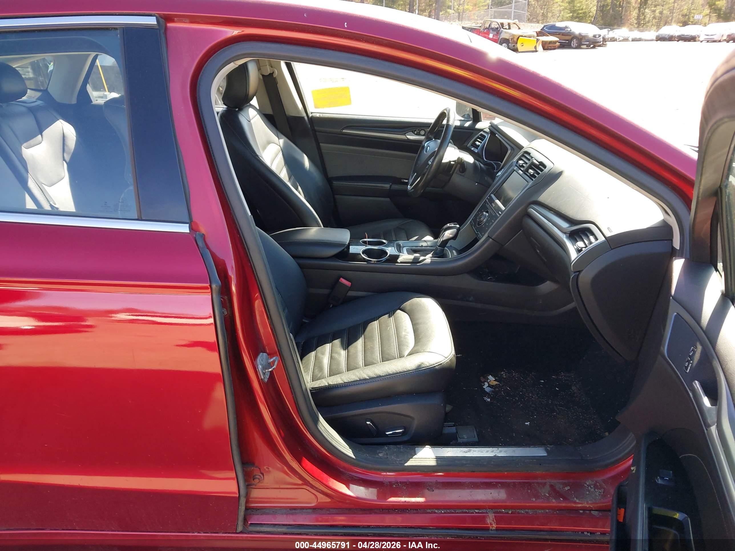 2013 Ford Fusion Titanium Red vin: 3FA6P0D93DR131871