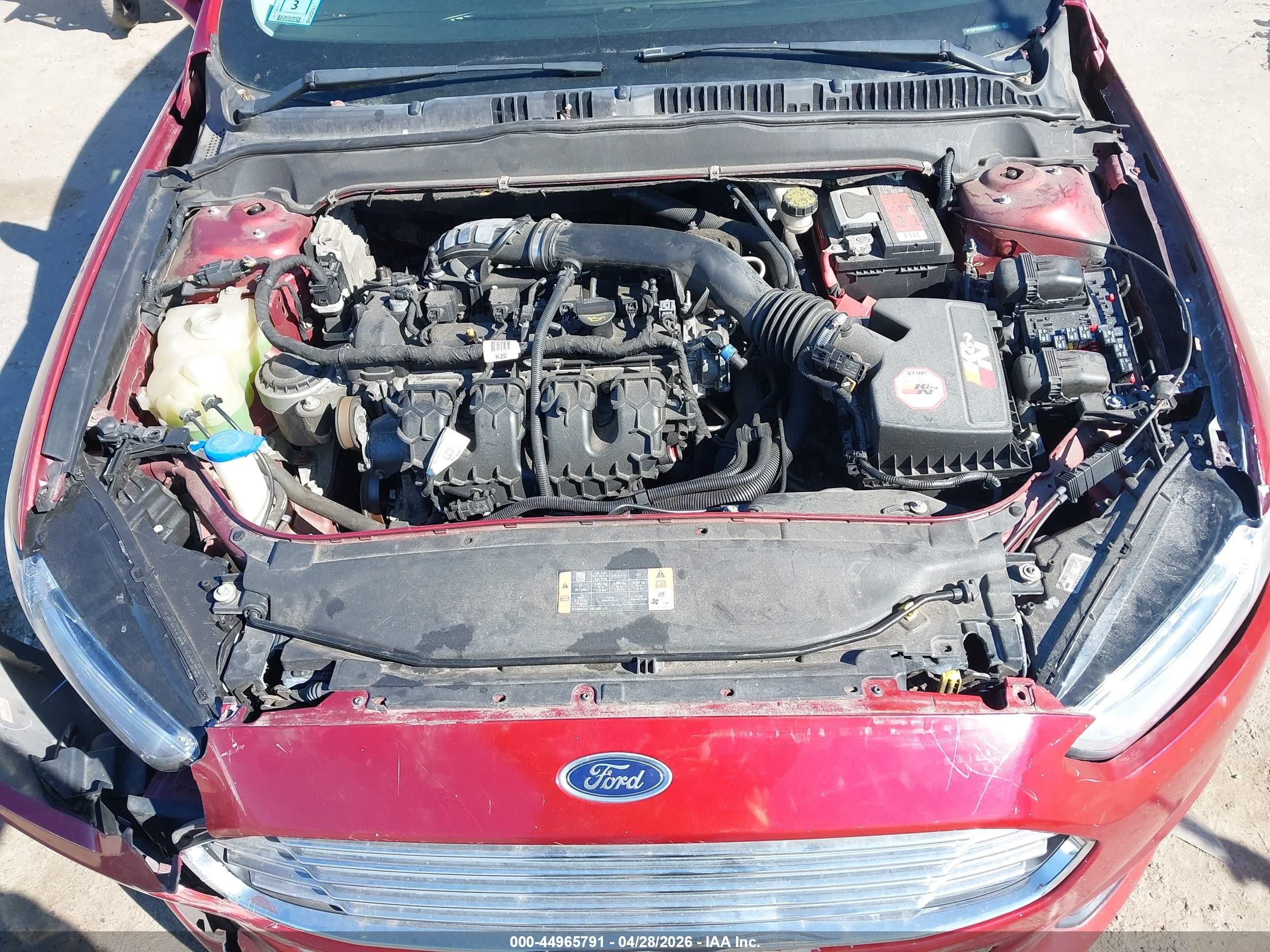 2013 Ford Fusion Titanium Red vin: 3FA6P0D93DR131871